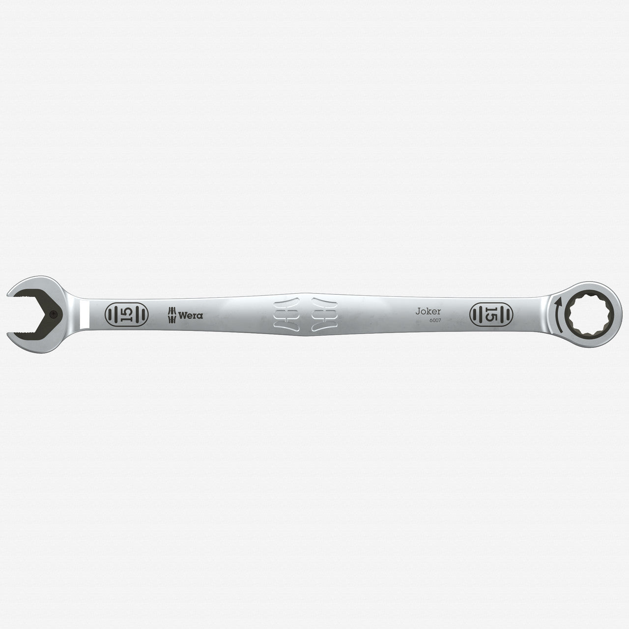 Wera 020358 6007 Joker SB Long Design Ratcheting Metric Combination Wrench, 15 X 265 mm - WR020358 - KC Tool