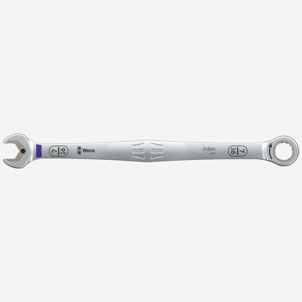 Wera 020363 6007 Joker Long Design Ratcheting SAE Combination Wrench, 7/16" X 220 mm - WR020363 - KC Tool