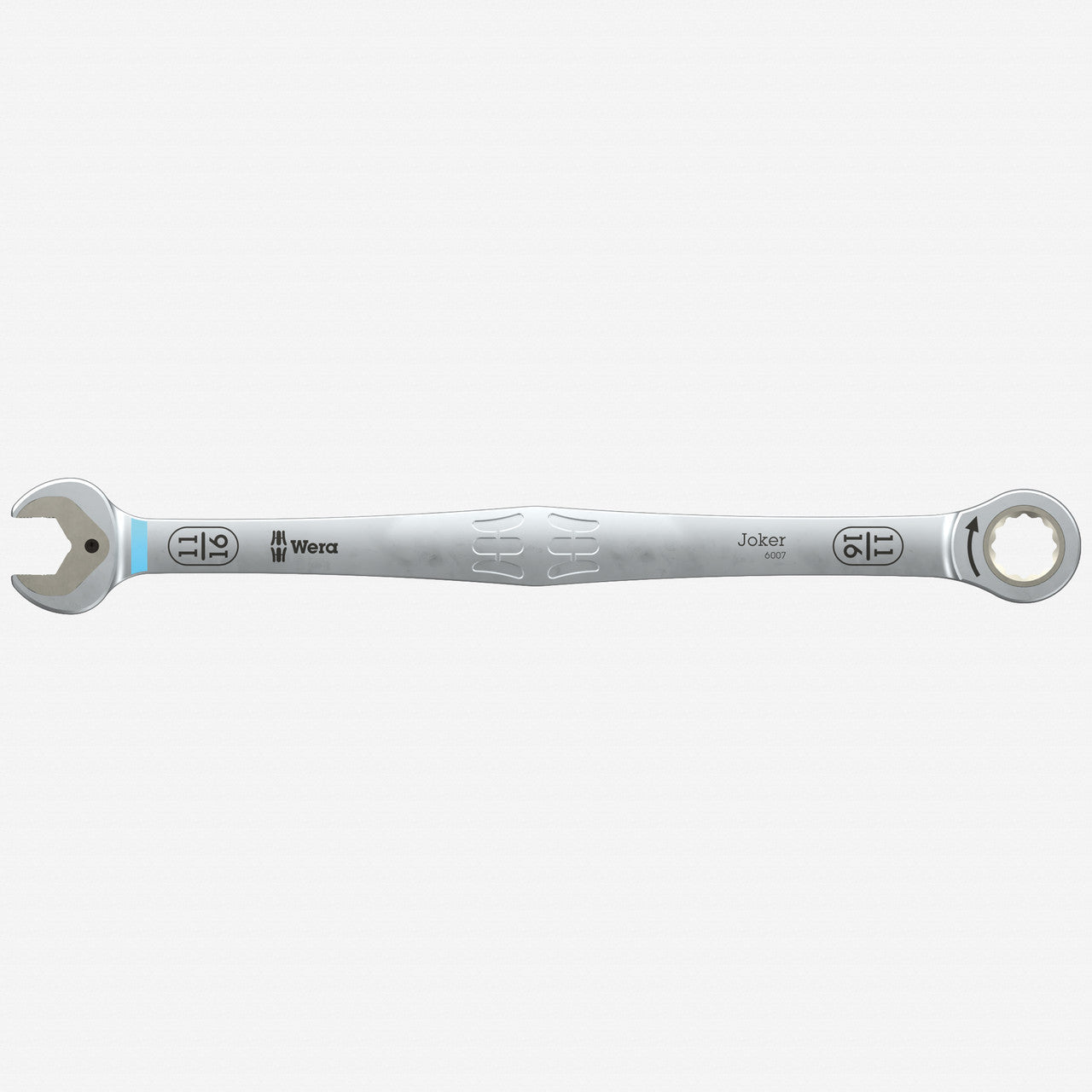 Wera 020367 6007 Joker Long Design Ratcheting SAE Combination Wrench, 11/16" X 334 mm - WR020367 - KC Tool