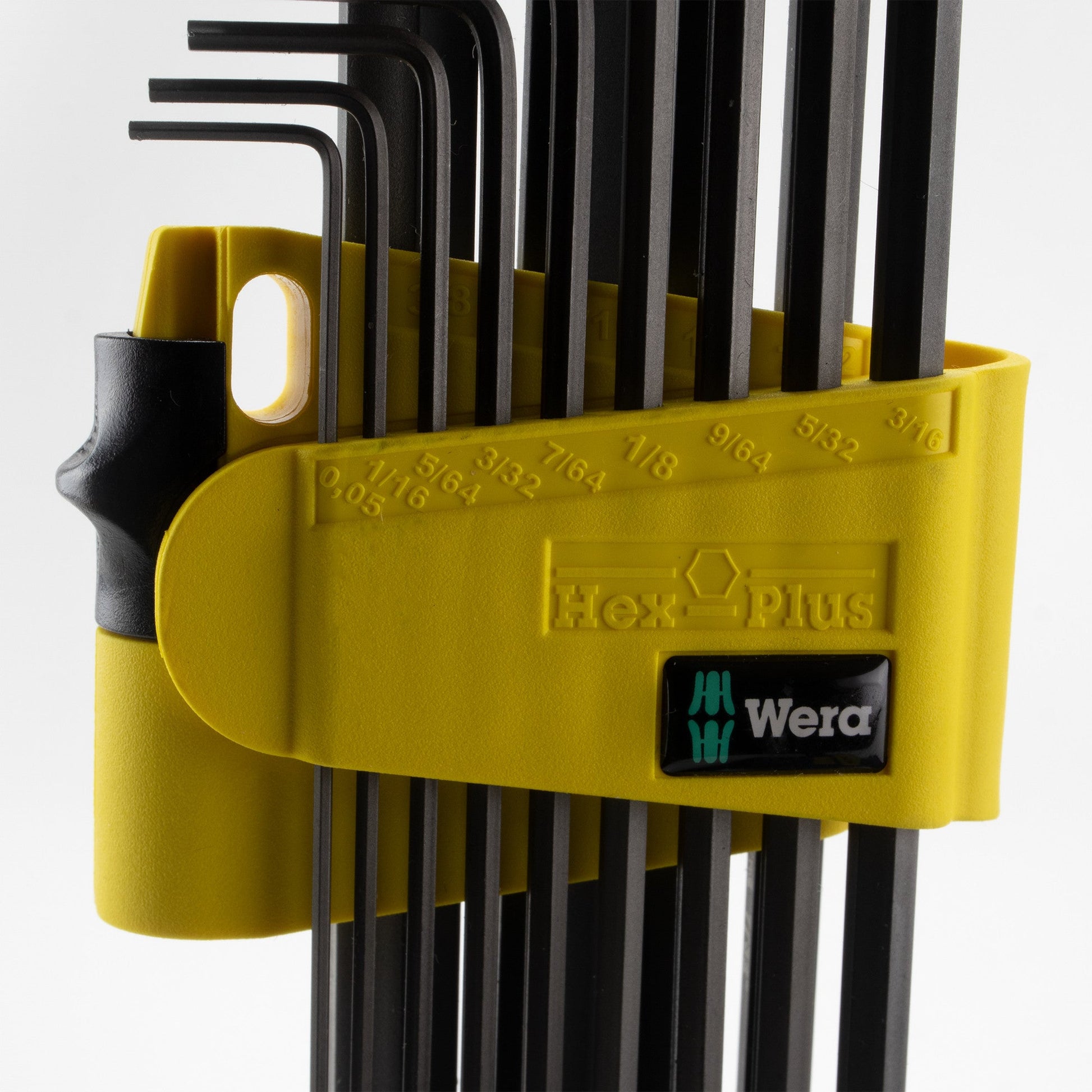 Wera 021728 Hex + Ball End Hex SAE L-key Clip Set, 13 Pieces - WR021728 - KC Tool
