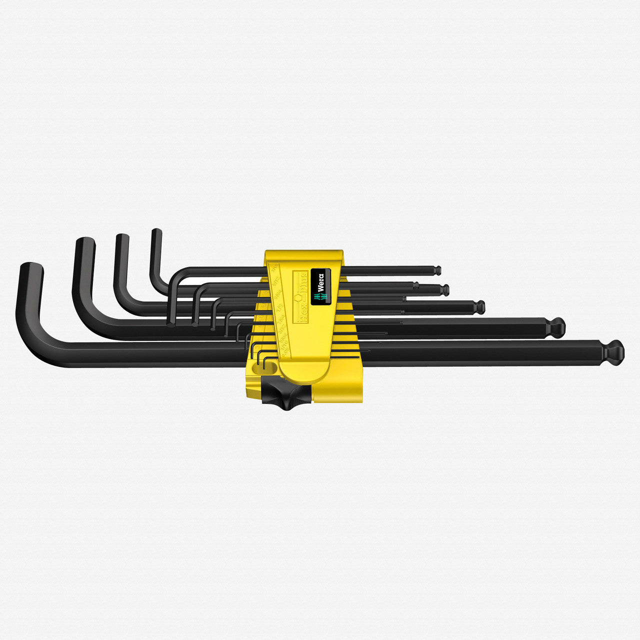 Wera 021728 Hex + Ball End Hex SAE L-key Clip Set, 13 Pieces - WR021728 - KC Tool