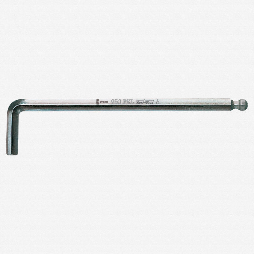Wera 022072 1/8" x 126mm Hex + Ball End Hex L - key - WR022072 - KC Tool