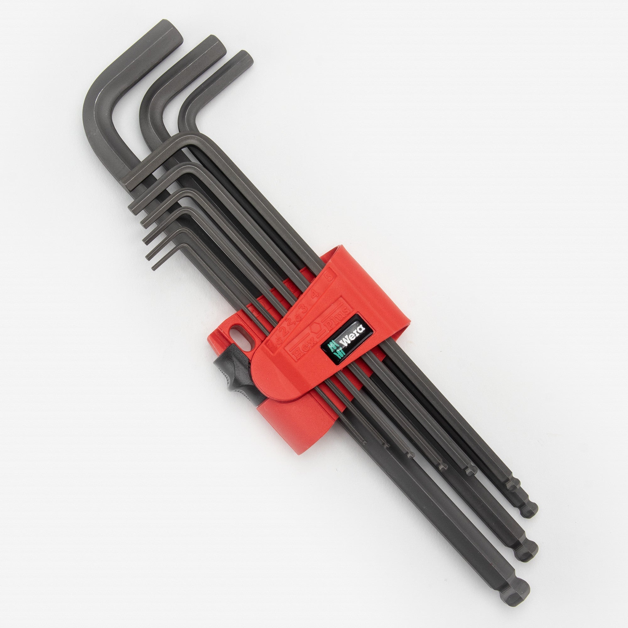 Wera 022086 Hex + Ball End Hex Metric L-key Clip Set, 9 Pieces - WR022086 - KC Tool