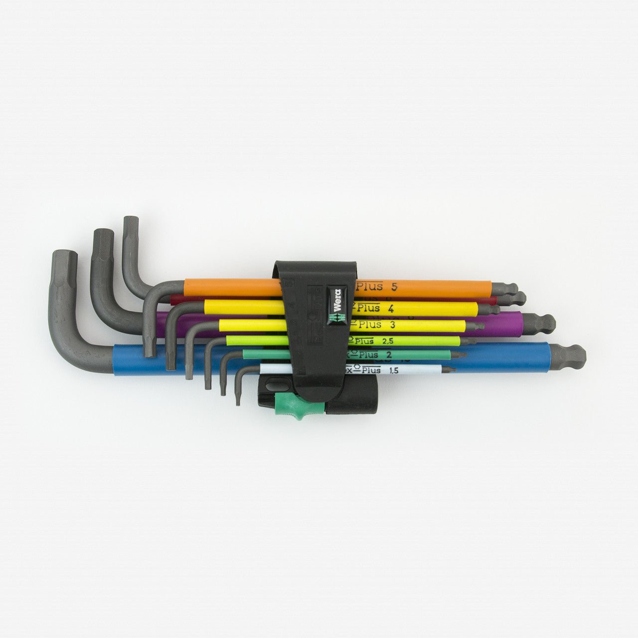 Wera 022089 Multicolor Hex + Ball End Hex Metric L-key Clip Set - WR022089 - KC Tool