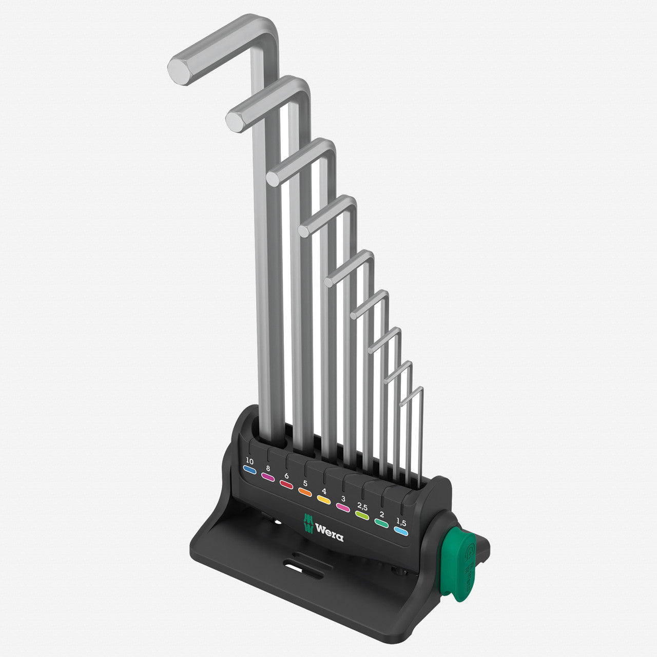 Wera 022102 950/9 Hex - Plus 8 L - key Set, Metric, Chrome - plated, 9 Pieces - WR022102 - KC Tool