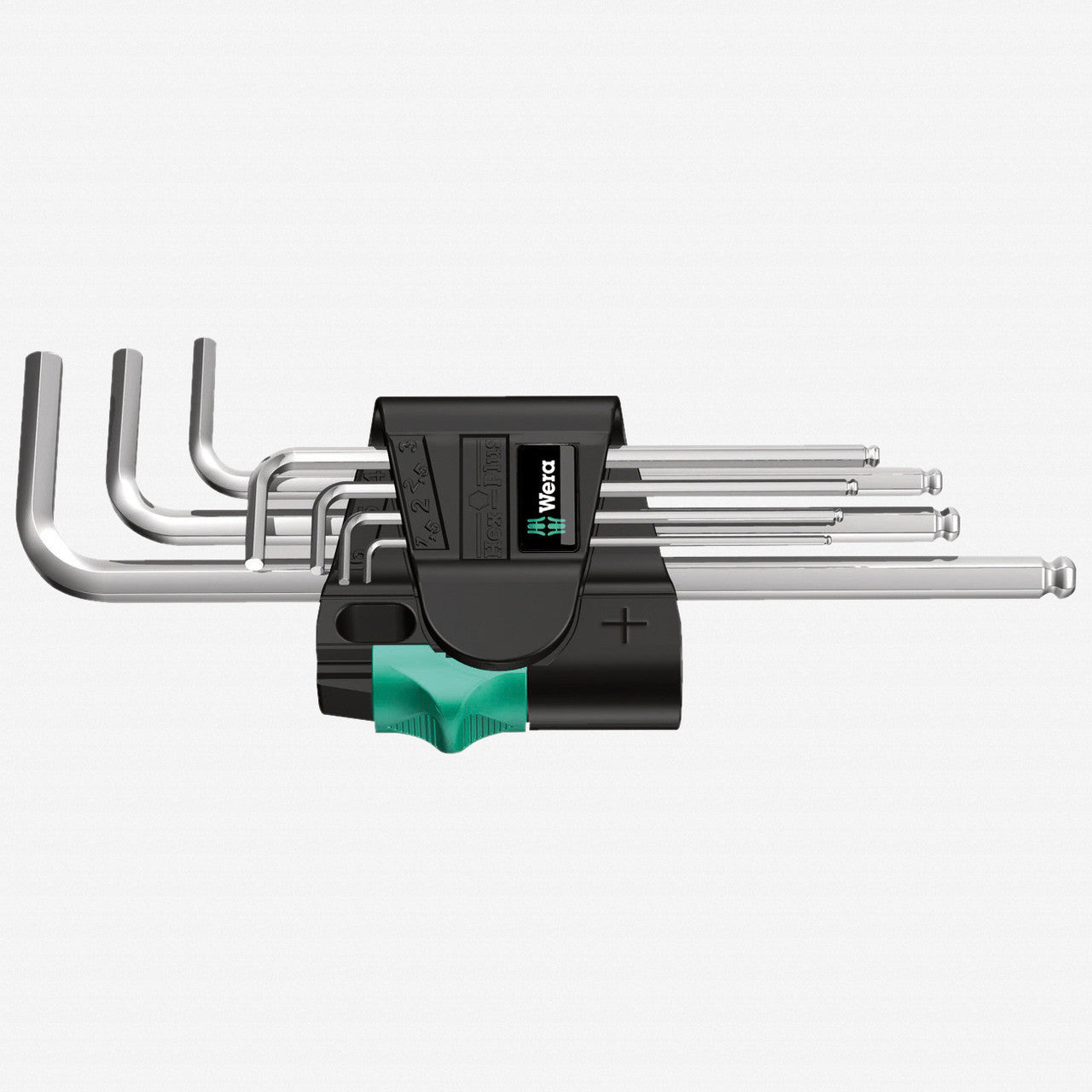 Wera 022181 Chrome Ball End Hex Metric L - key Set - WR022181 - KC Tool