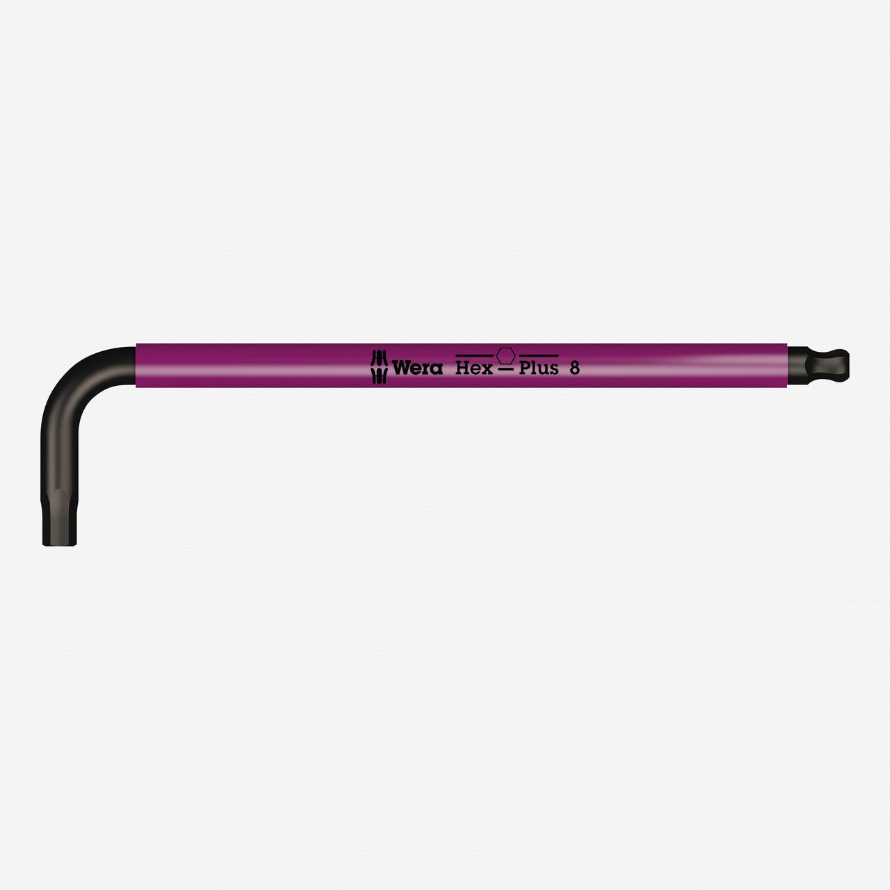 Wera 022204 8.0 x 195 mm Hex - Plus L - key with Holding Function (Pink) - WR022204 - KC Tool