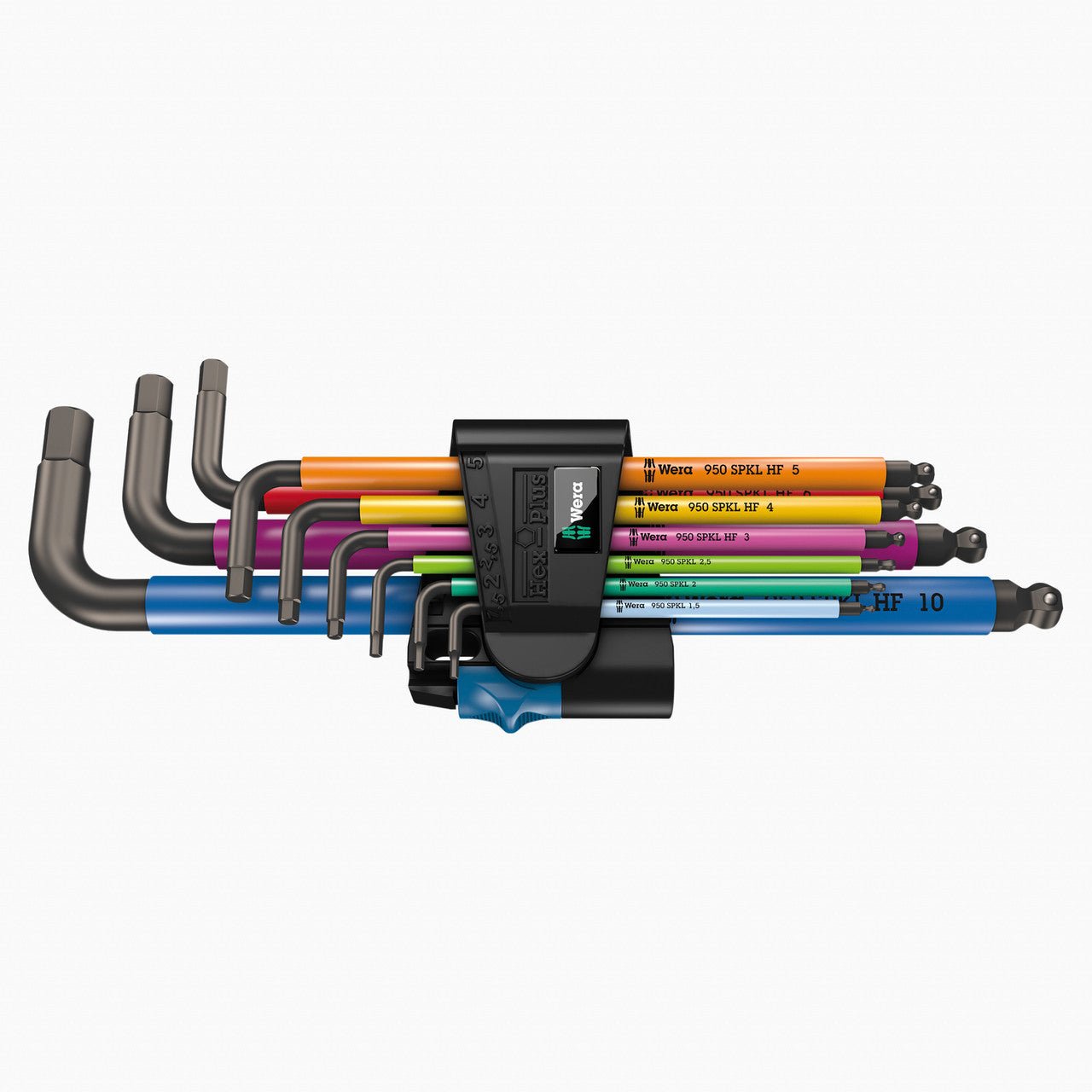 Wera 022210 Multicolour Metric L-key Set with Holding Function - WR022210 - KC Tool