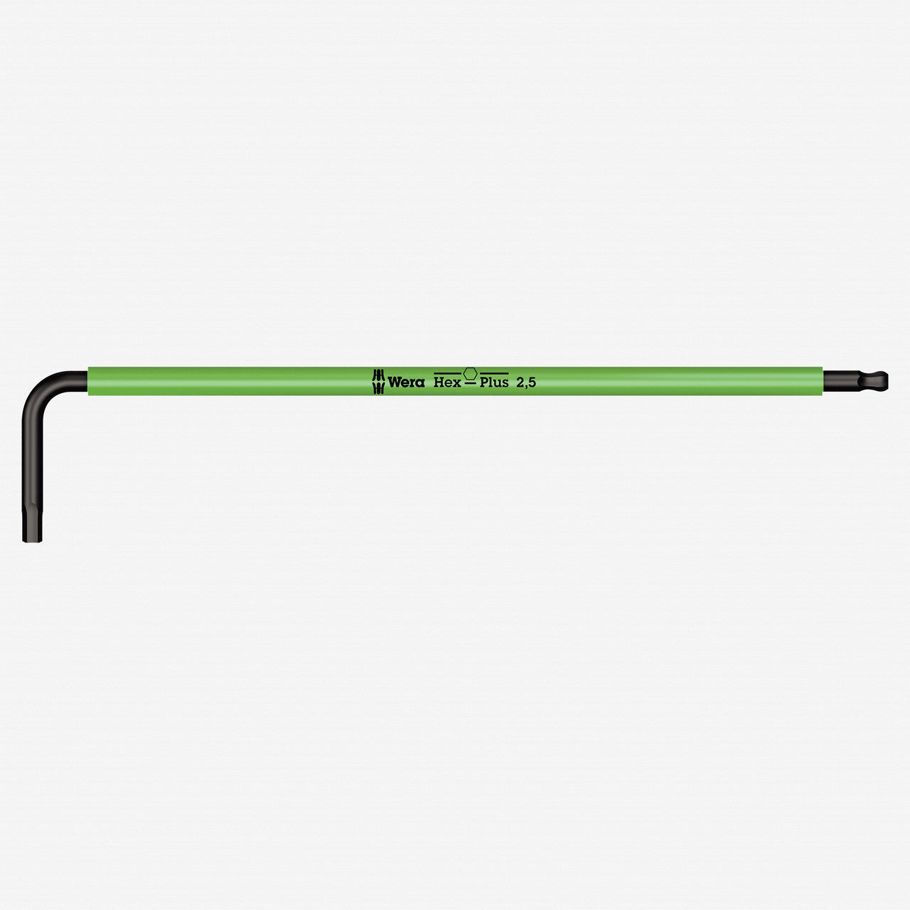 Wera 022604 2.5 x 112mm Hex + Ball End Hex L-key (Bright Green) - WR022604 - KC Tool