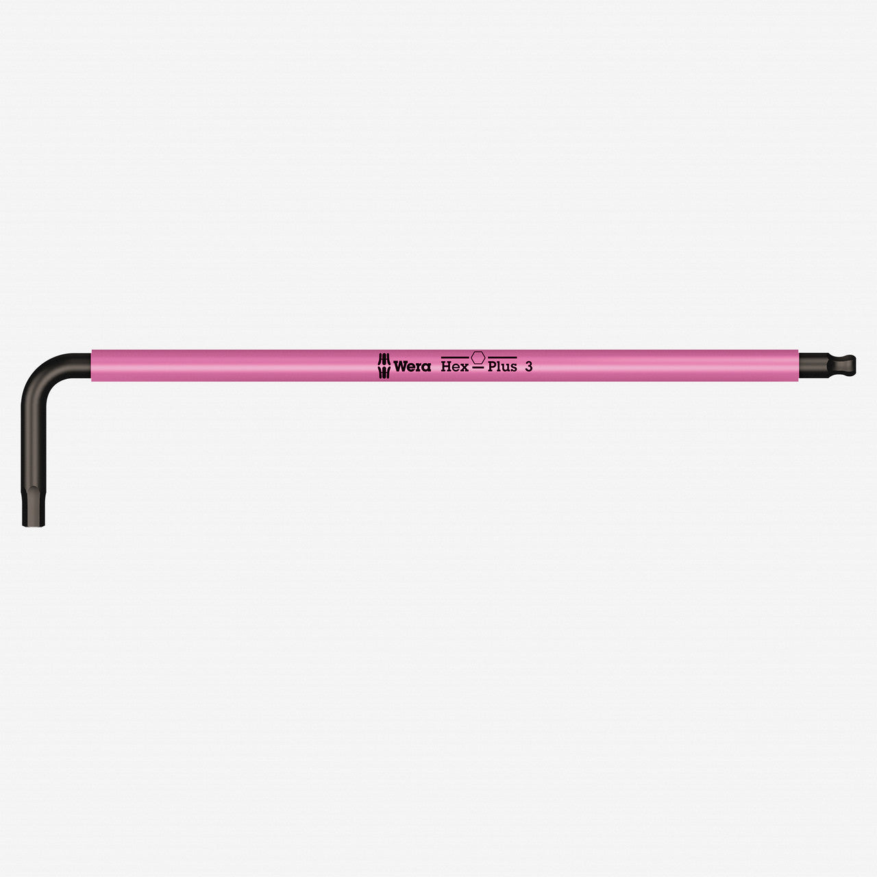Wera 022606 3 x 123mm Hex + Ball End Hex L - key (Pink) - WR022606 - KC Tool