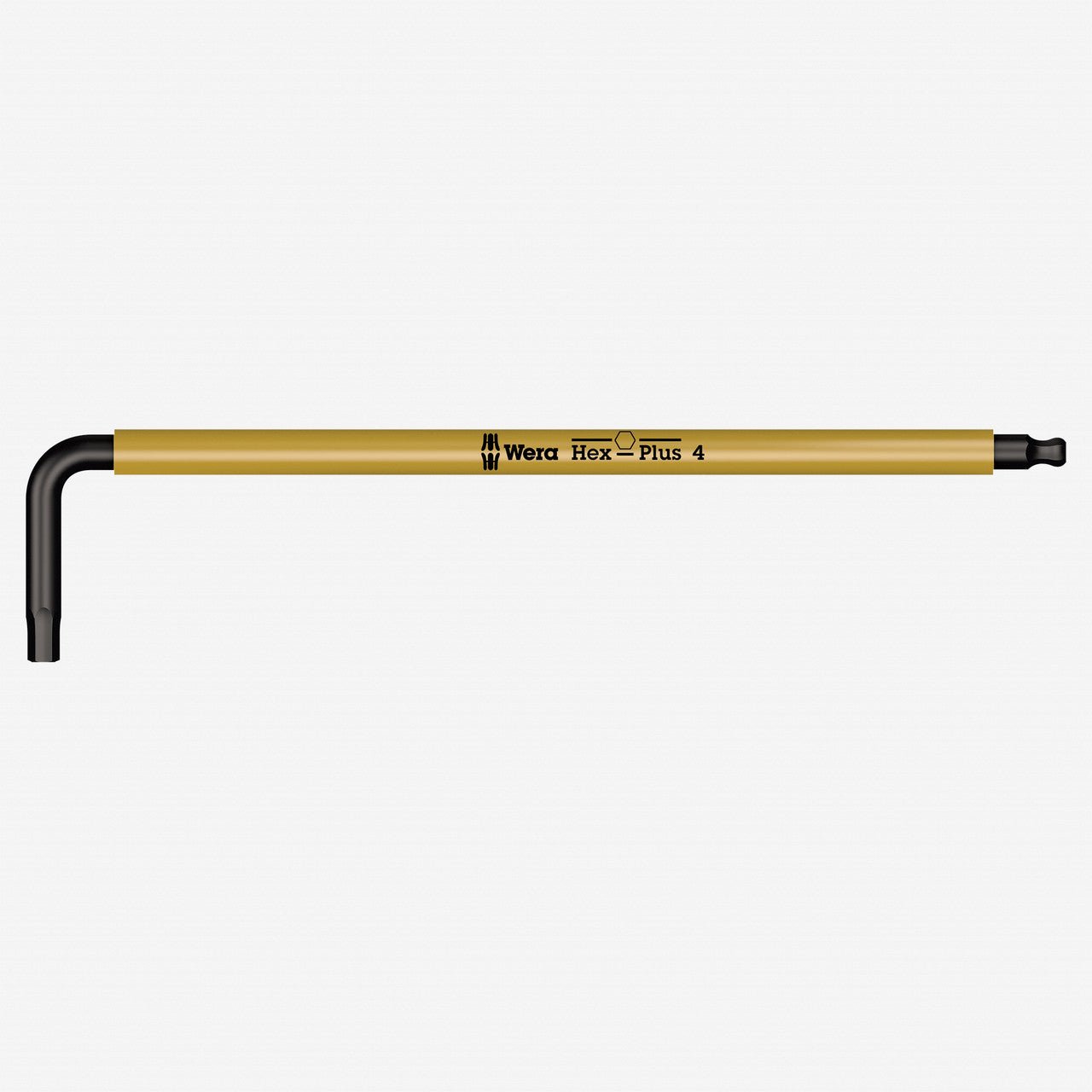 Wera 022608 4 x 137mm Hex + Ball End Hex L-key (Yellow) - WR022608 - KC Tool