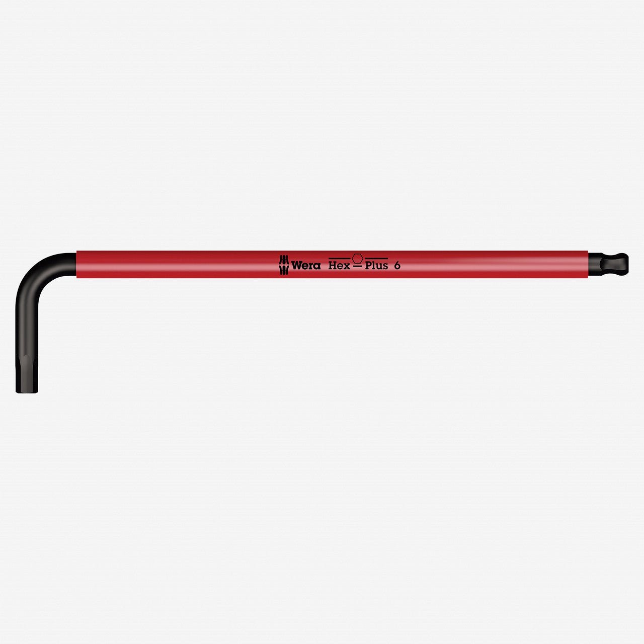 Wera 022612 6 x 172mm Hex + Ball End Hex L-key (Red) - WR022612 - KC Tool