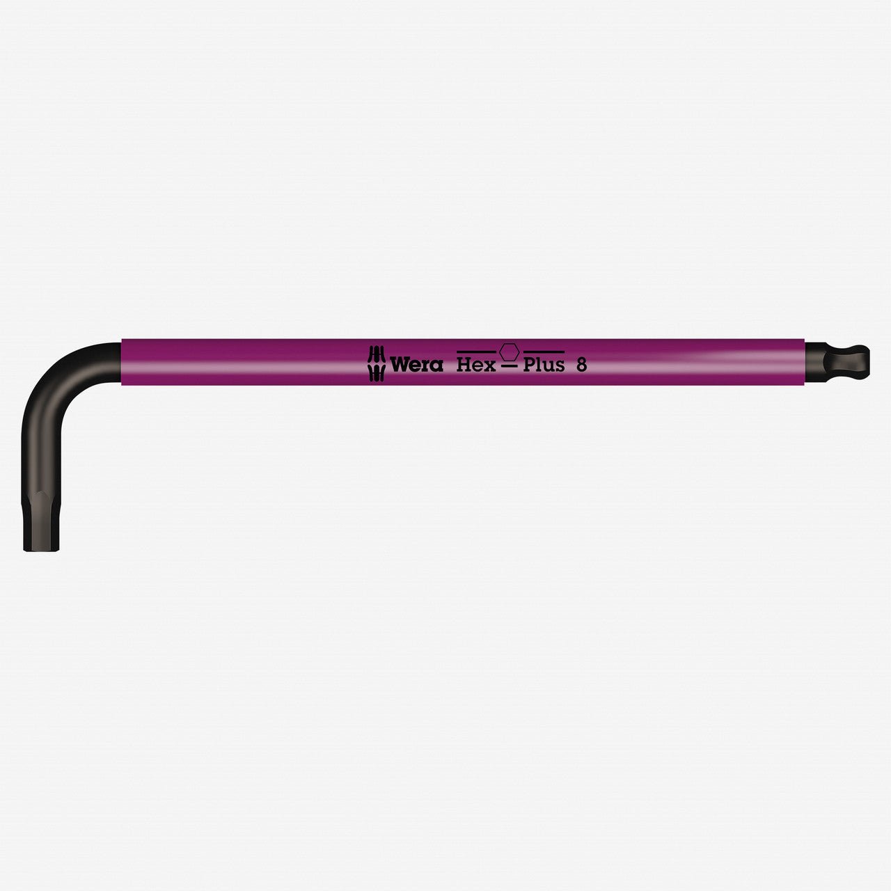 Wera 022614 8 x 195mm Hex + Ball End Hex L-key (Pink) - WR022614 - KC Tool