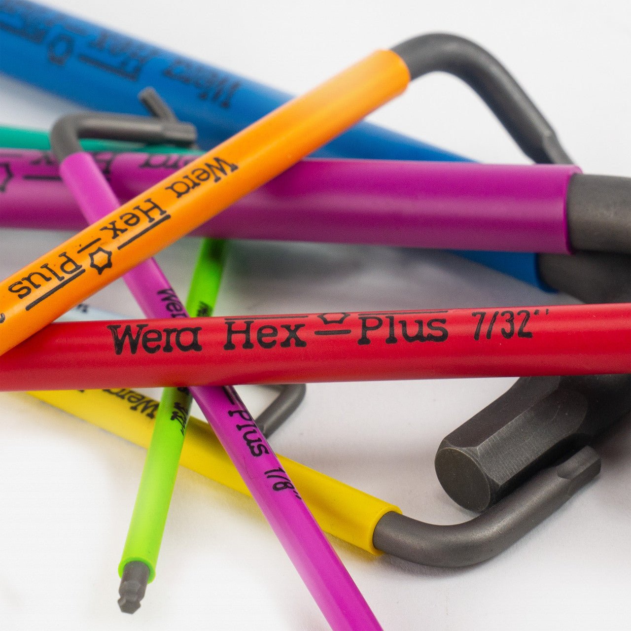 Wera 022640 Multicolor Hex + Ball End Hex SAE L - key Clip Set - WR022640 - KC Tool