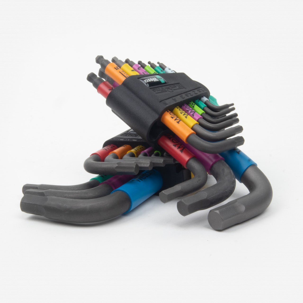 Wera 022641+133164 Stubby Multicolor Hex + Ball End Metric/SAE Combo L - key Clip Set - KCT-WRSTUBHEXKEY - KC Tool