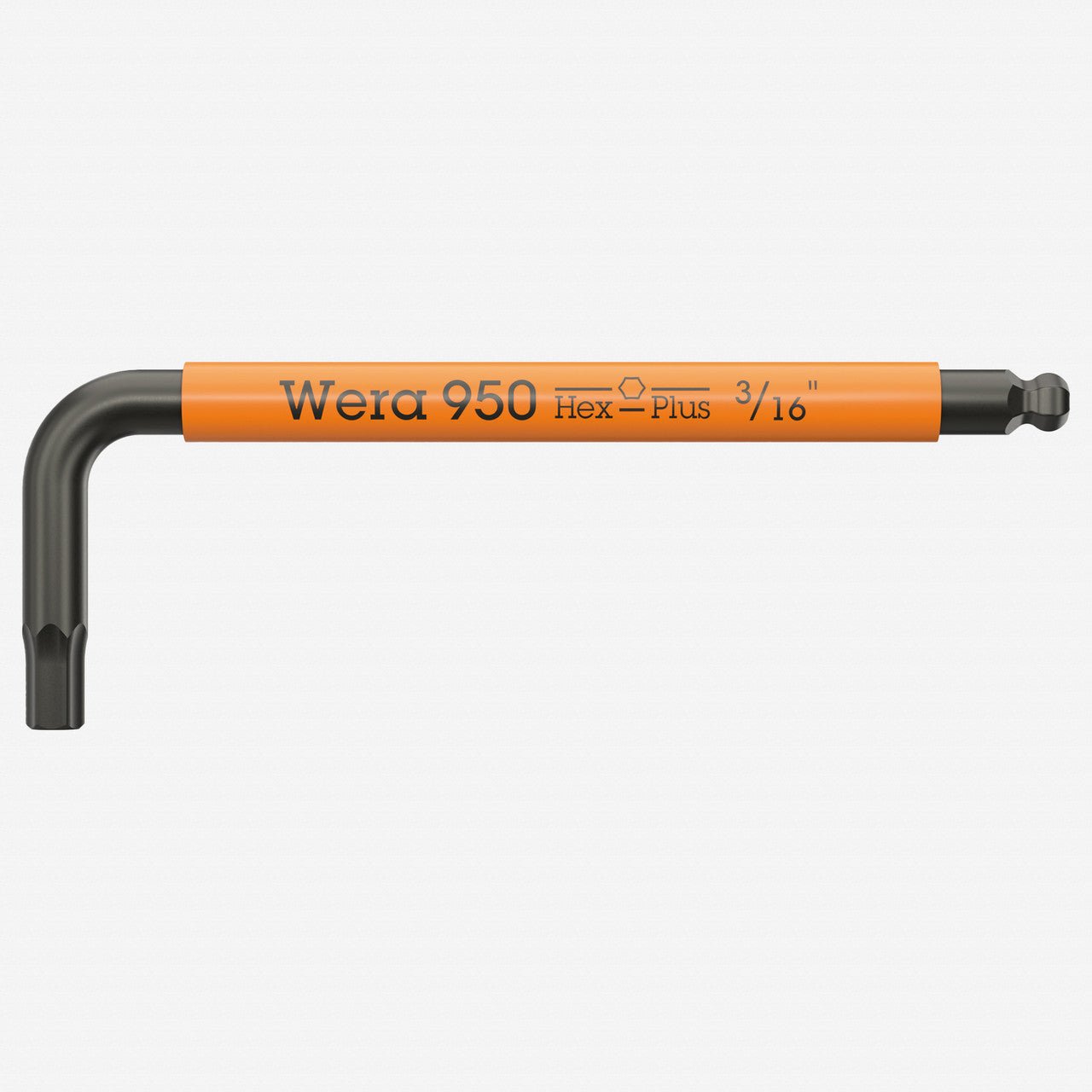 Wera 022655 L - Key, Multicolor Hex - Plus L - Key, BlackLaser, 3/16" x 80 mm - WR022655 - KC Tool