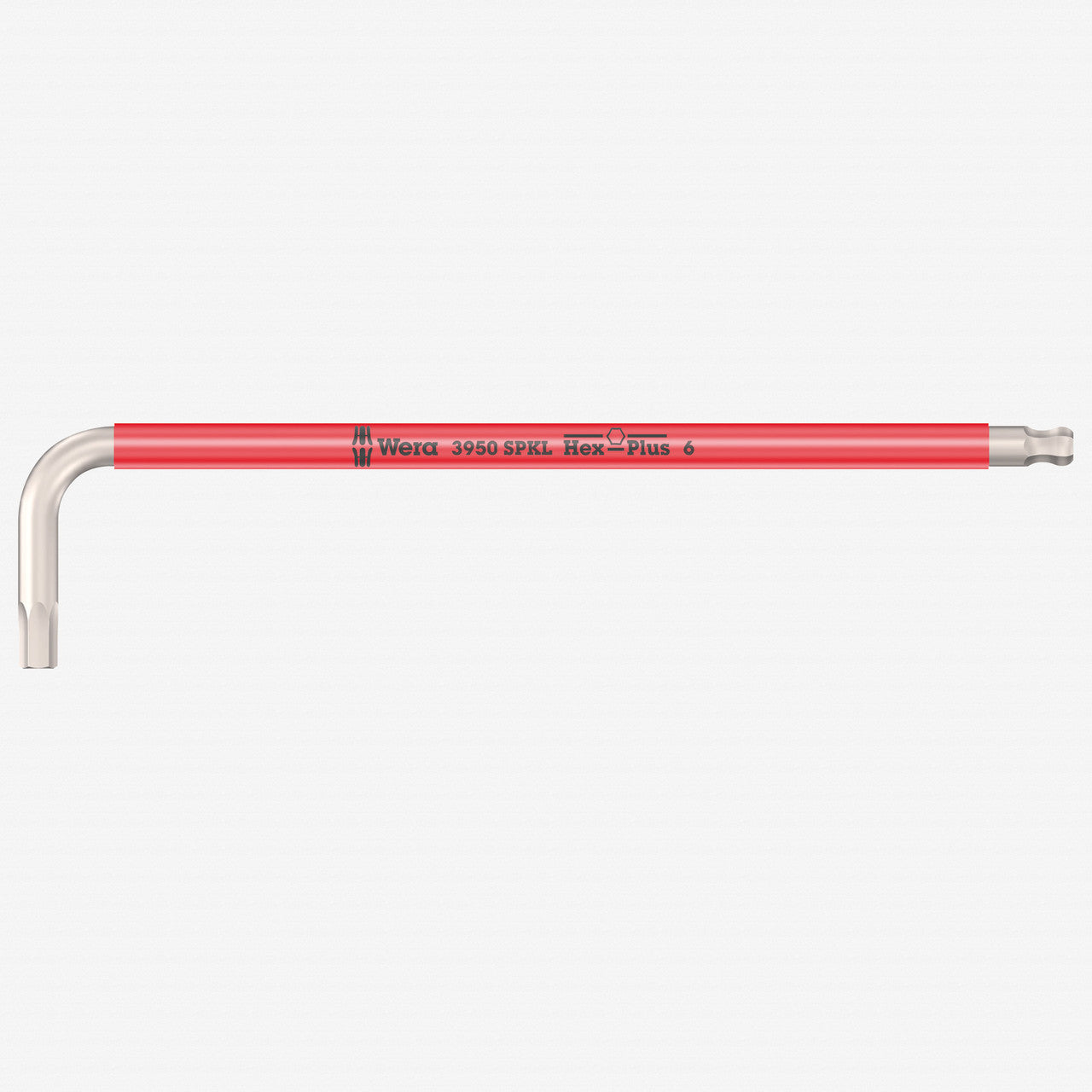 Wera 022666 Multicolor Metric Hex Stainless L - key, 6.0 mm (Red) - WR022666 - KC Tool