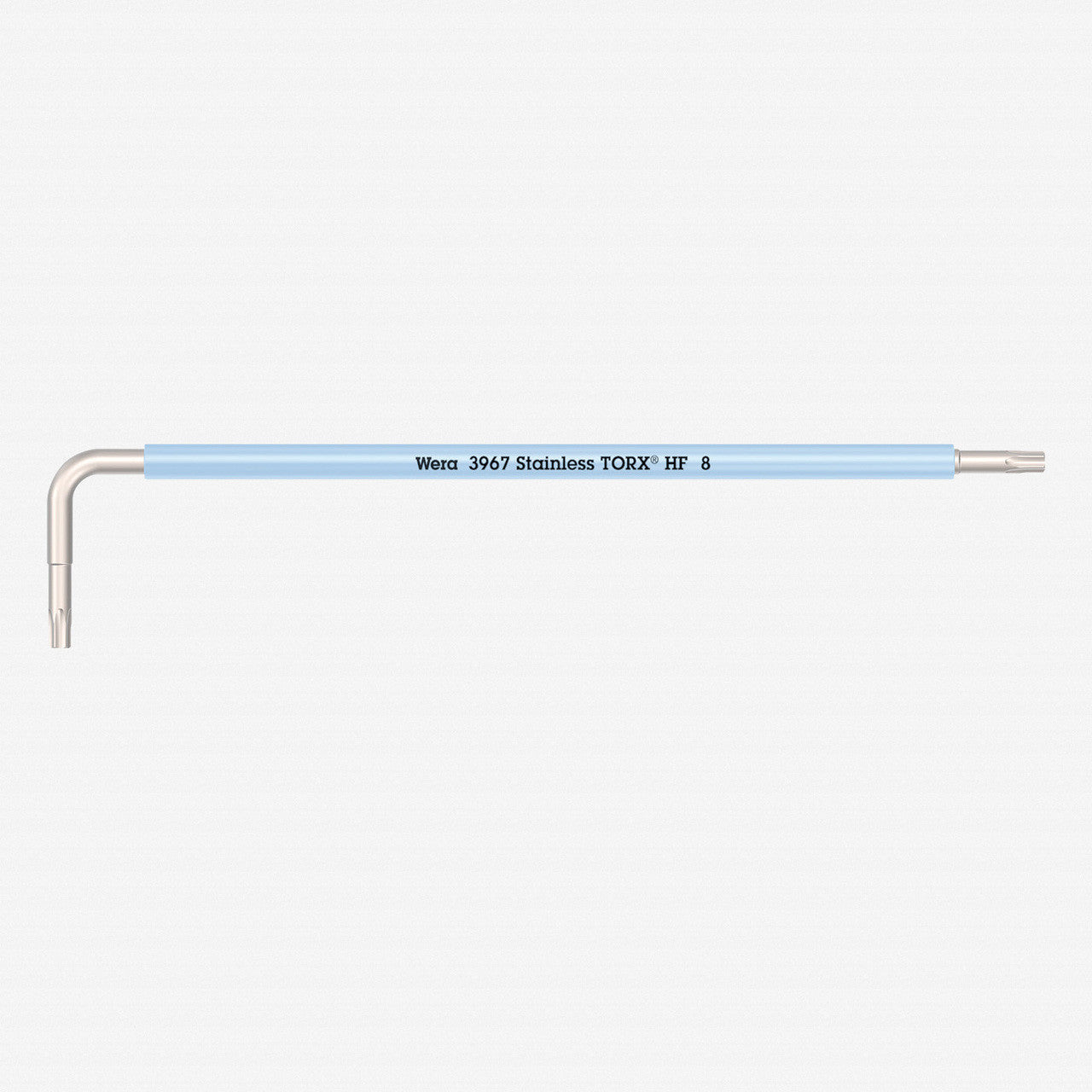 Wera 022680 Multicolor Torx HF Stainless L - key, T8 x 90mm (Ice Blue) - WR022680 - KC Tool