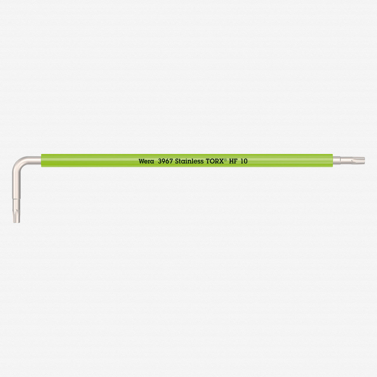 Wera 022682 Multicolor TORX® HF Stainless L-key, T10 x 112mm (Bright Green) - WR022682 - KC Tool