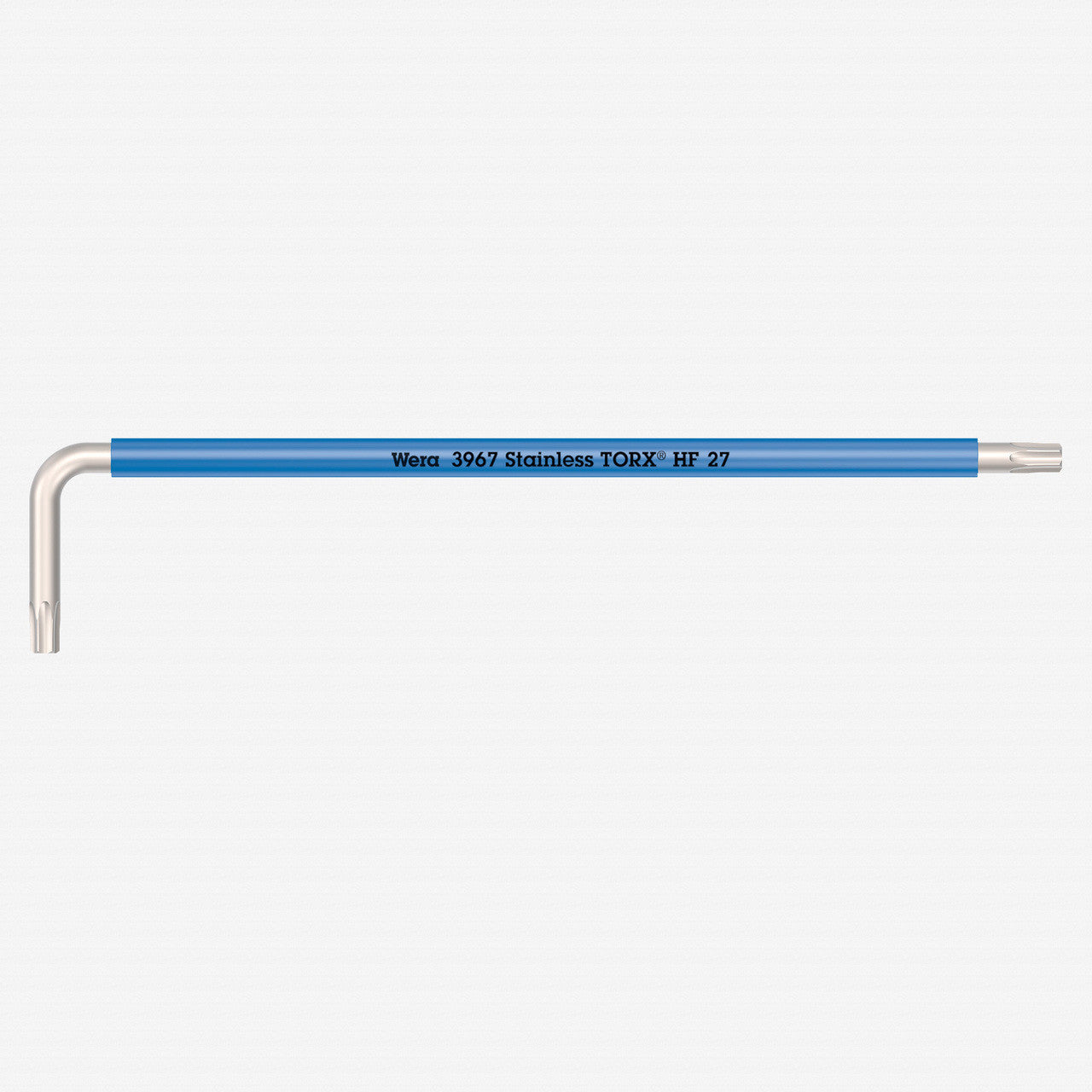 Wera 022686 Multicolor Torx HF Stainless L - key, T27 x 172mm (Blue) - WR022686 - KC Tool