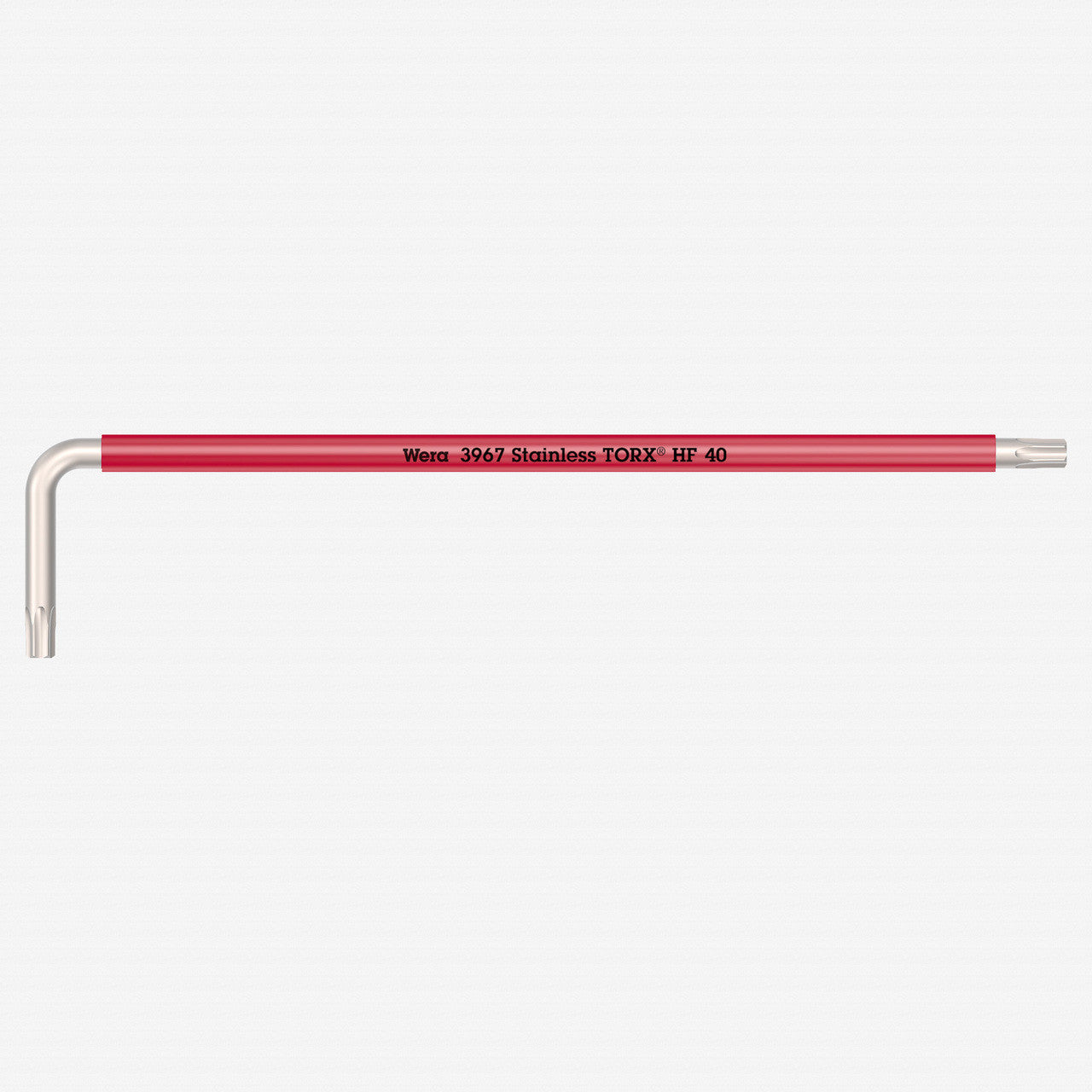 Wera 022688 Multicolor Torx HF Stainless L - key, T40 x 224mm (Red) - WR022688 - KC Tool
