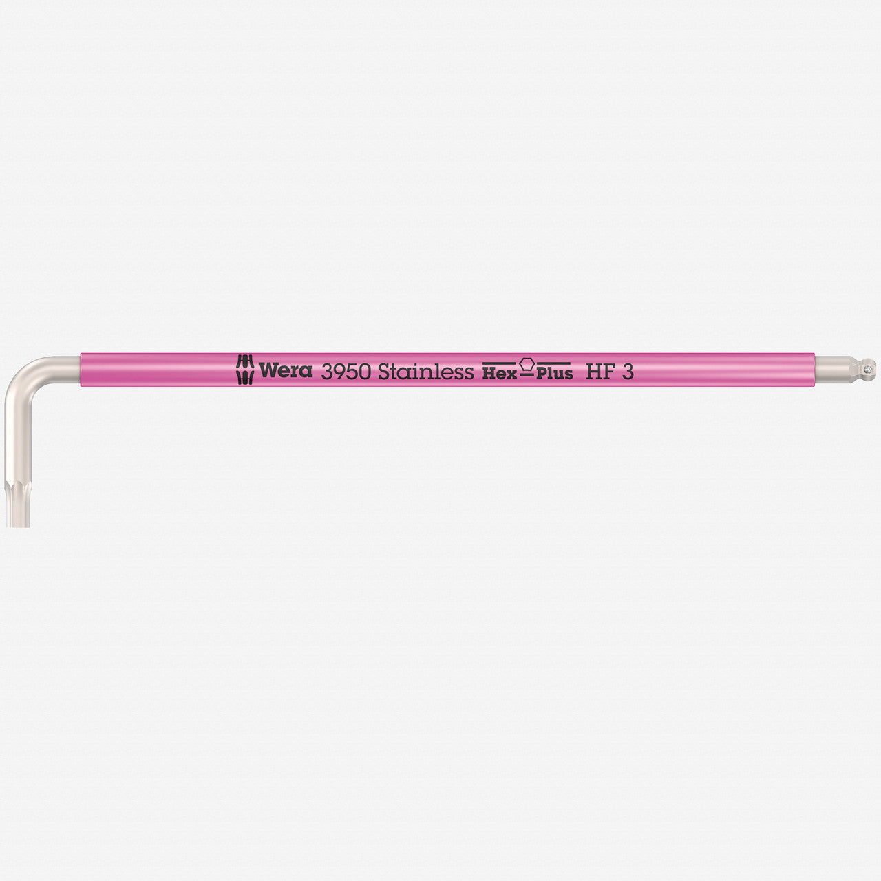 Wera 022693 SPKL Multicolor Stainless Metric Hex L - key with Holding Function, 3.0mm (Neon Pink) - WR022693 - KC Tool