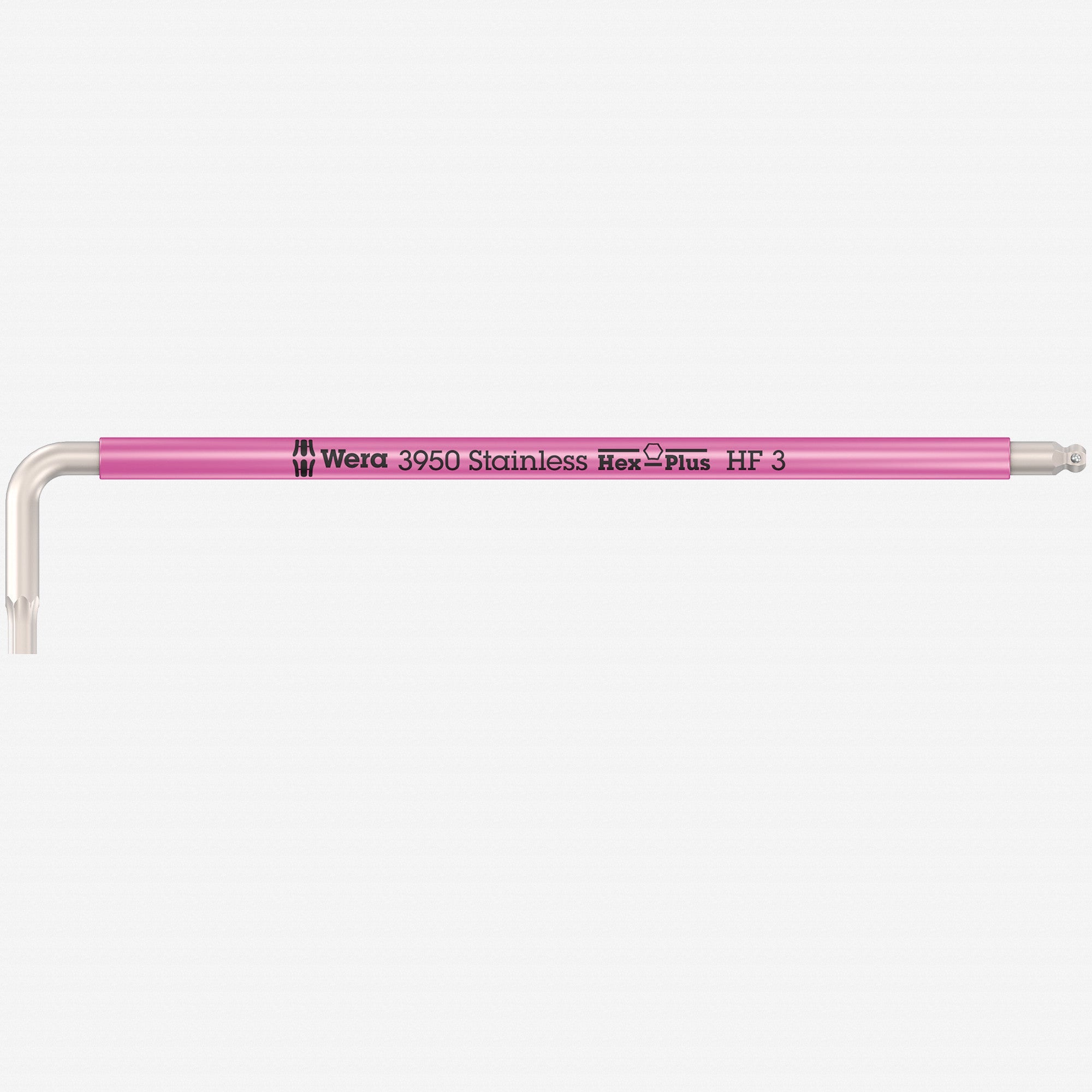 Wera 022693 SPKL Multicolor Stainless Metric Hex L-key with Holding Function, 3.0mm (Neon Pink) - WR022693 - KC Tool