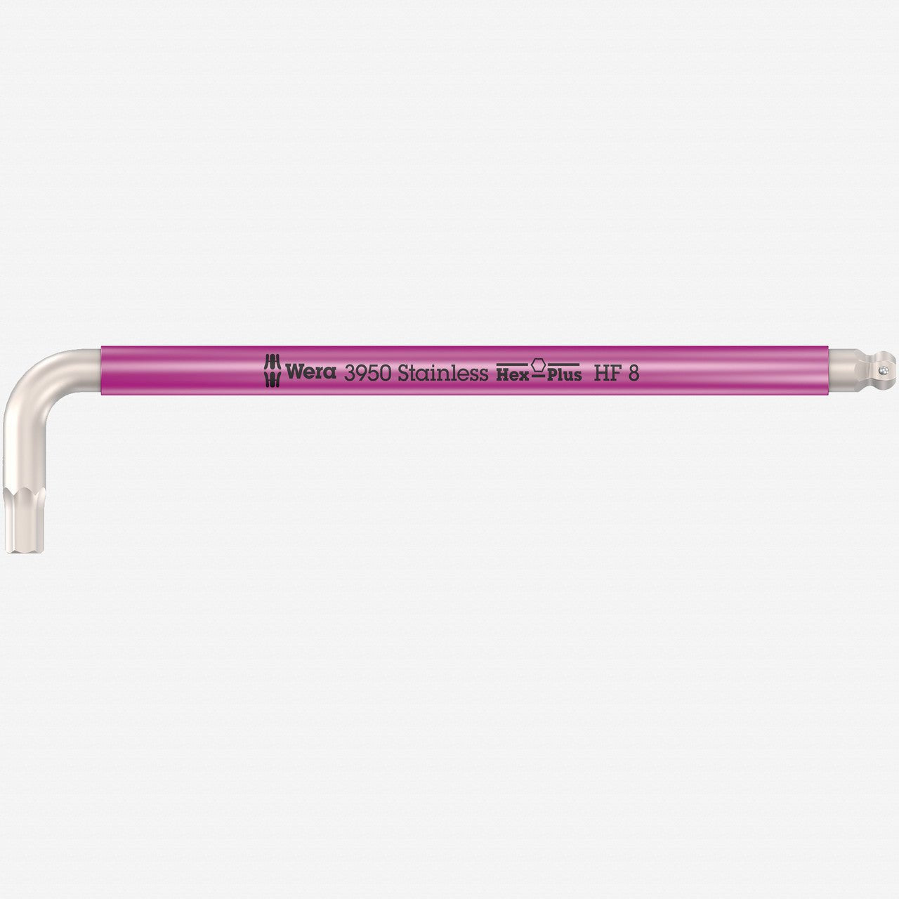 Wera 022697 SPKL Multicolor Stainless Metric Hex L - key with Holding Function, 8.0mm (Pink) - WR022697 - KC Tool