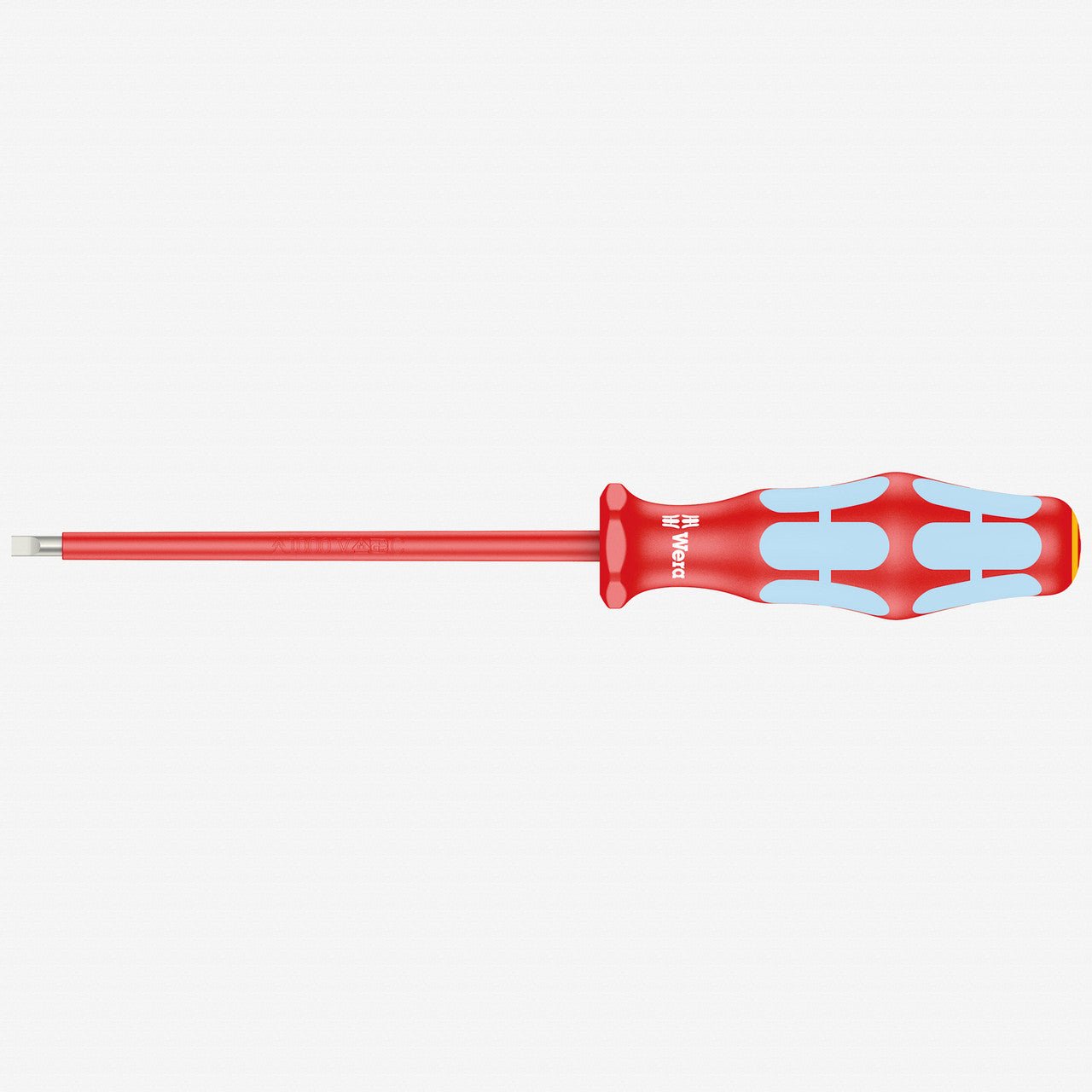 Wera 022730 Kraftform Plus VDE Stainless Steel Slotted Screwdriver, 3.5 x 100mm - WR022730 - KC Tool