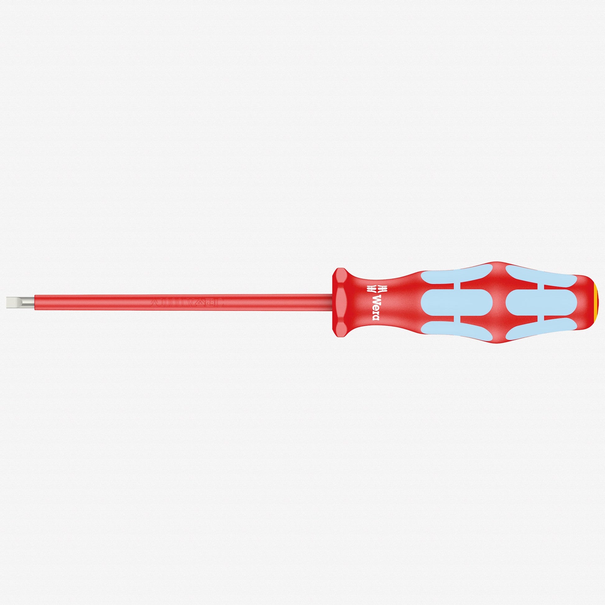 Wera 022730 Kraftform Plus VDE Stainless Steel Slotted Screwdriver, 3.5 x 100mm - WR022730 - KC Tool