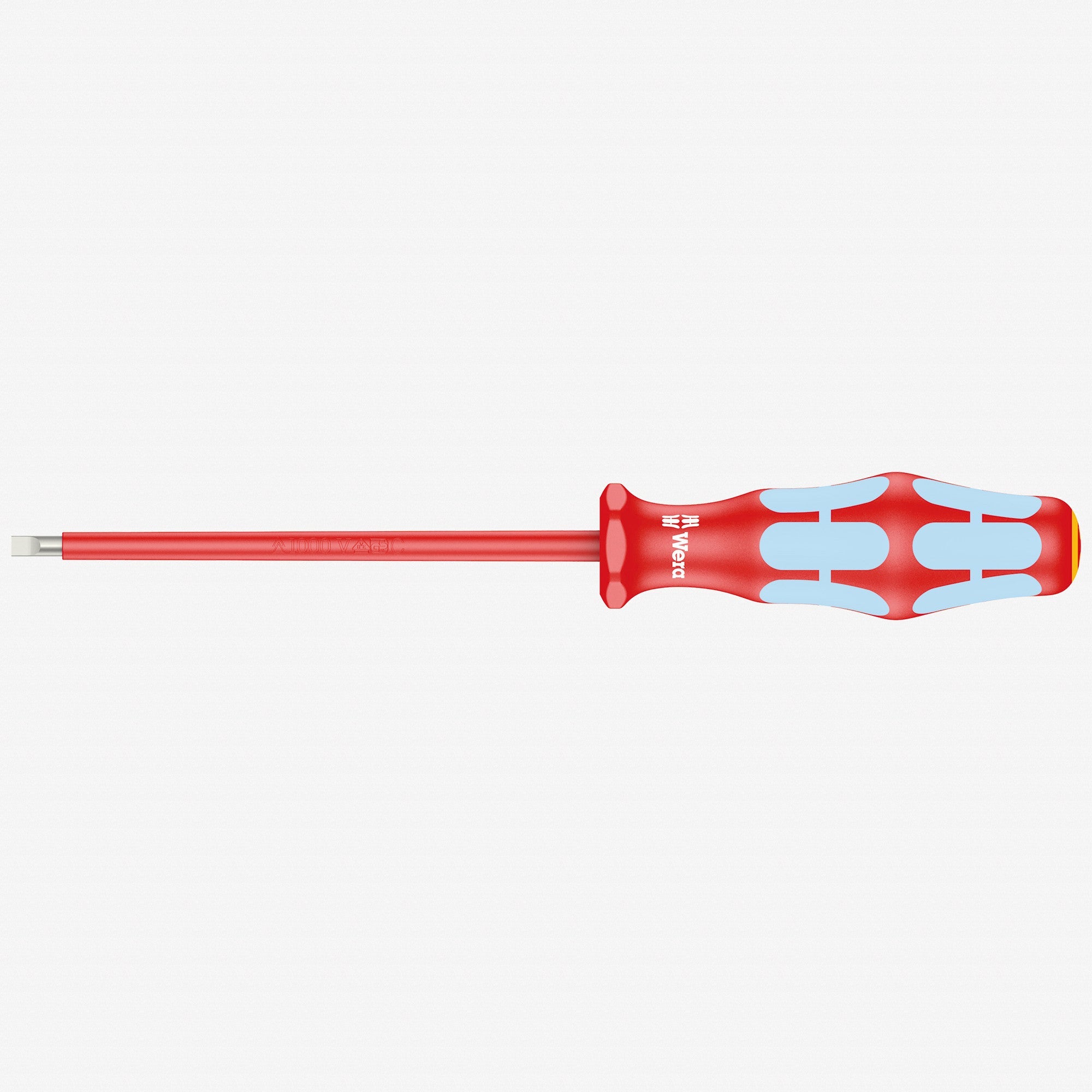 Wera 022730 Kraftform Plus VDE Stainless Steel Slotted Screwdriver, 3.5 x 100mm - WR022730 - KC Tool