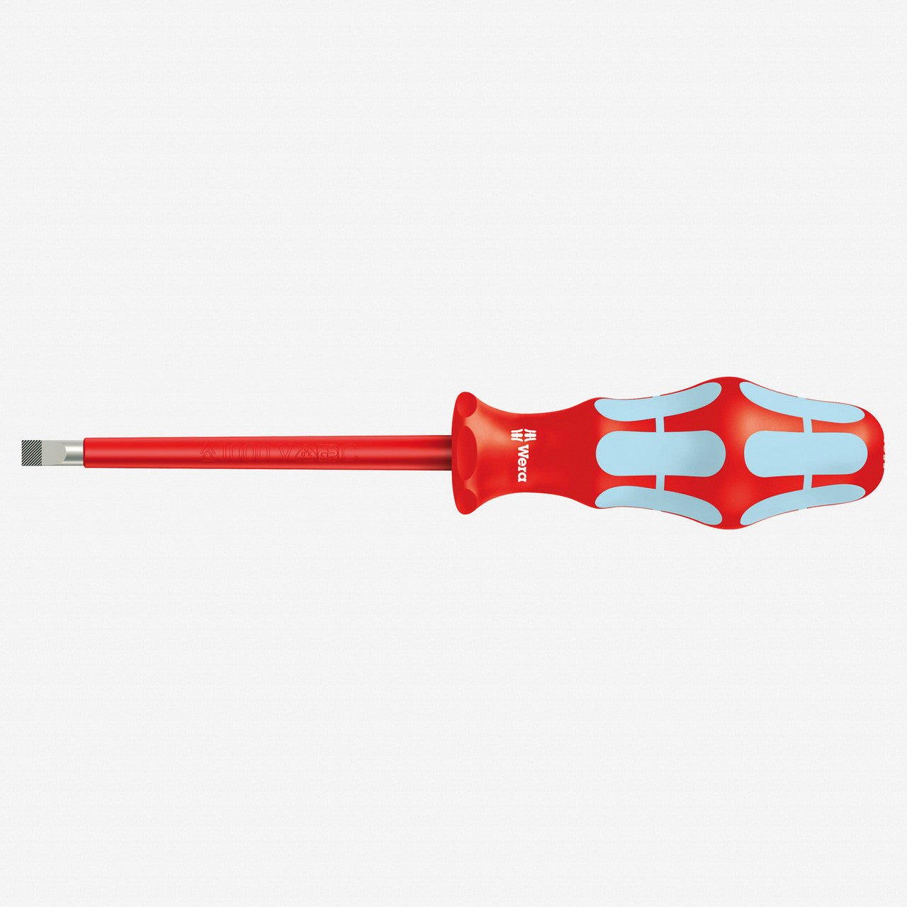 Wera 022731 Kraftform Plus VDE Stainless Steel Slotted Screwdriver, 4.0 x 100mm - WR022731 - KC Tool