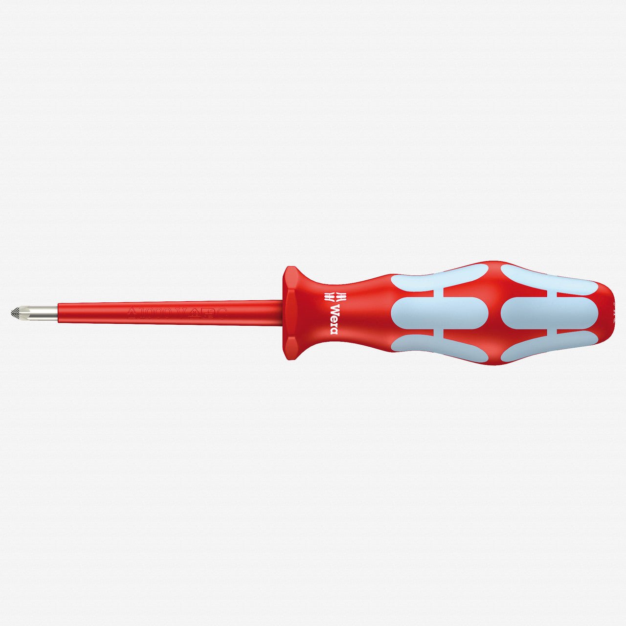 Wera 022740 Kraftform Plus VDE Stainless Pozidriv Screwdriver, 1 x 80mm - WR022740 - KC Tool