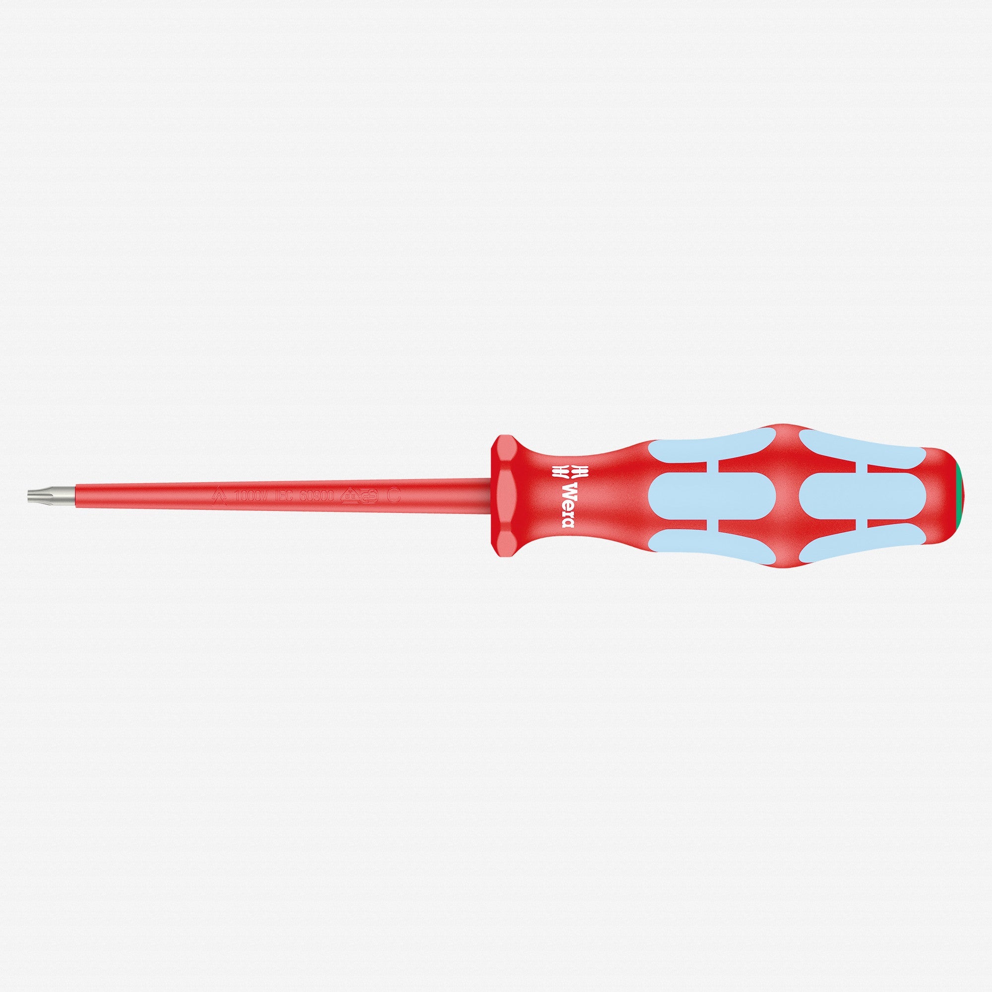 Wera 022760 Kraftform Plus VDE Stainless Steel TORX® Screwdriver, T8 x 80 mm - WR022760 - KC Tool