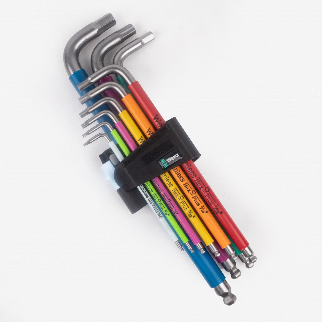 Wera 022860 SAE Multicolor Hex Stainless Steel Ball End Hex L - key Set - WR022860 - KC Tool