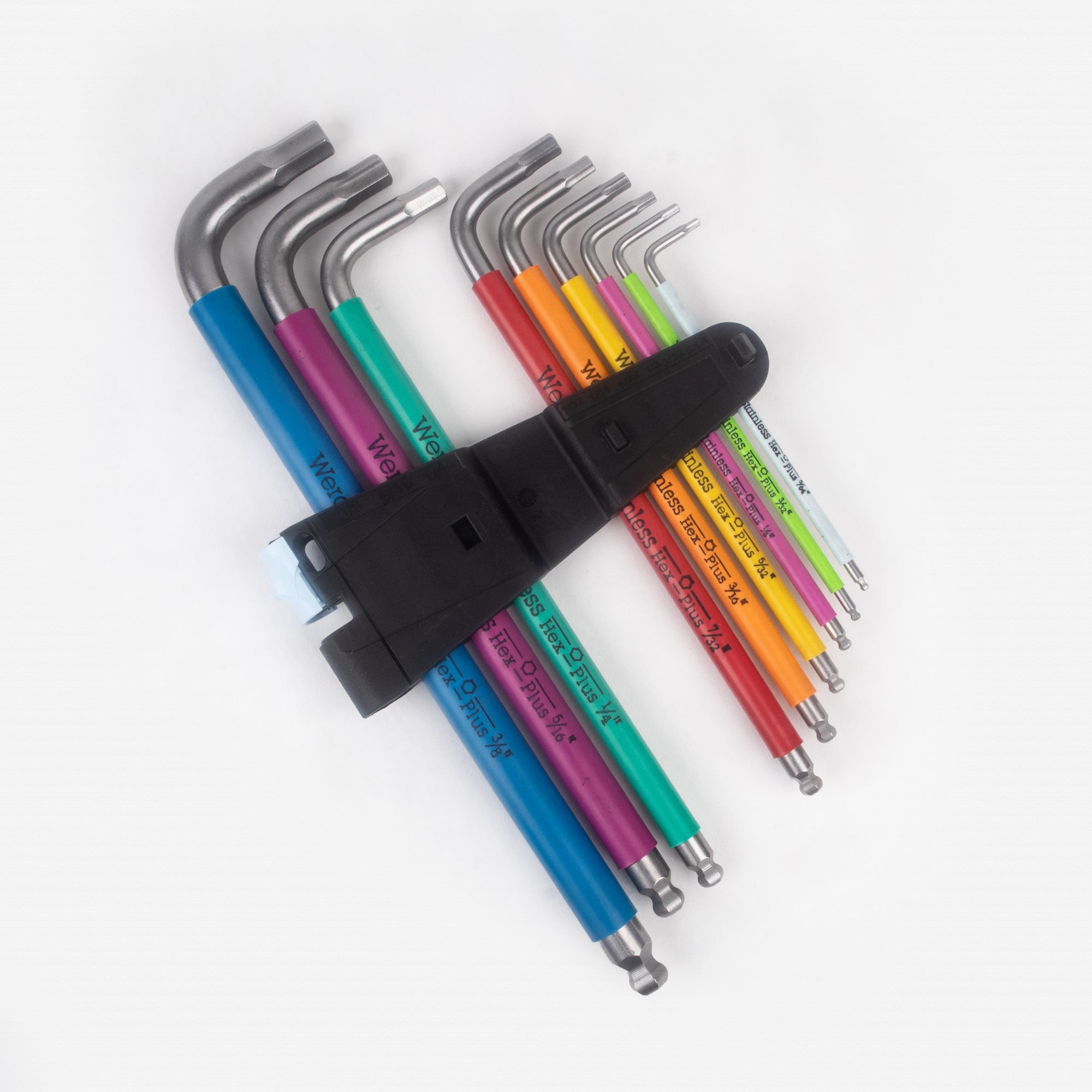 Wera 022860 SAE Multicolor Hex Stainless Steel Ball End Hex L-key Set - WR022860 - KC Tool