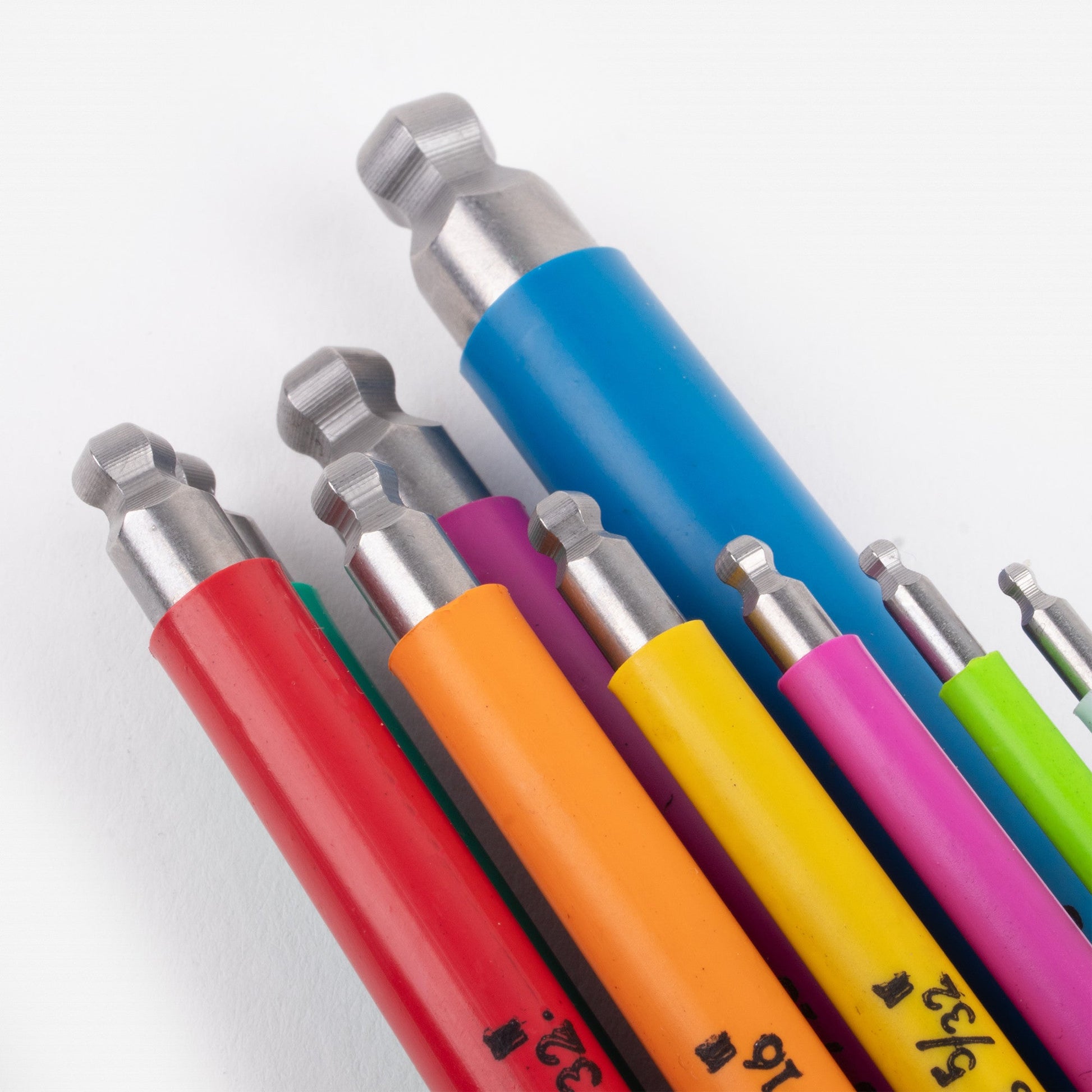 Wera 022860 SAE Multicolor Hex Stainless Steel Ball End Hex L-key Set - WR022860 - KC Tool