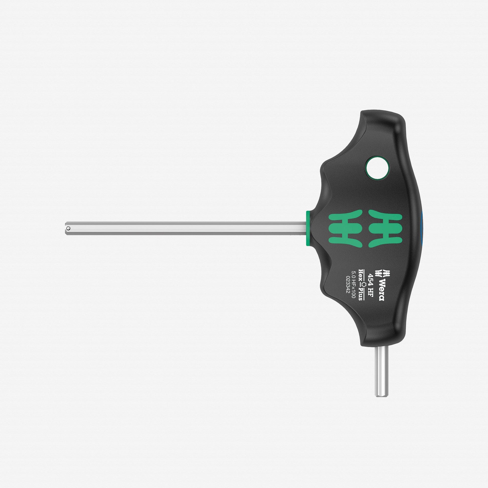 Wera 023342 Metric Hex-Plus T-handle with Holding Function, 5.0 x 100mm - WR023342 - KC Tool