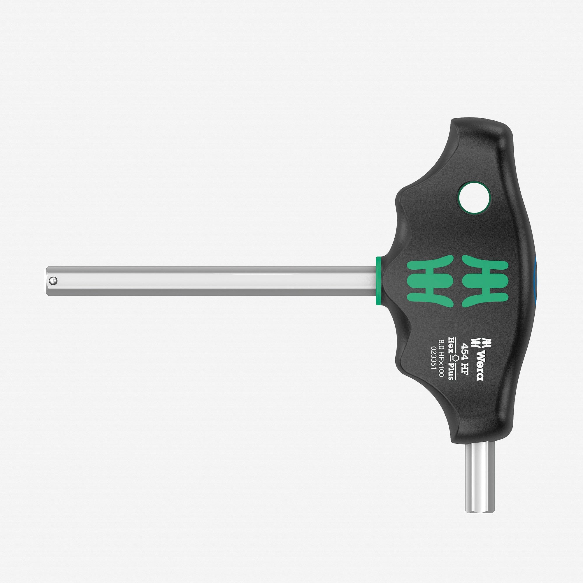 Wera 023351 Metric Hex-Plus T-handle with Holding Function, 8.0 x 100mm - WR023351 - KC Tool