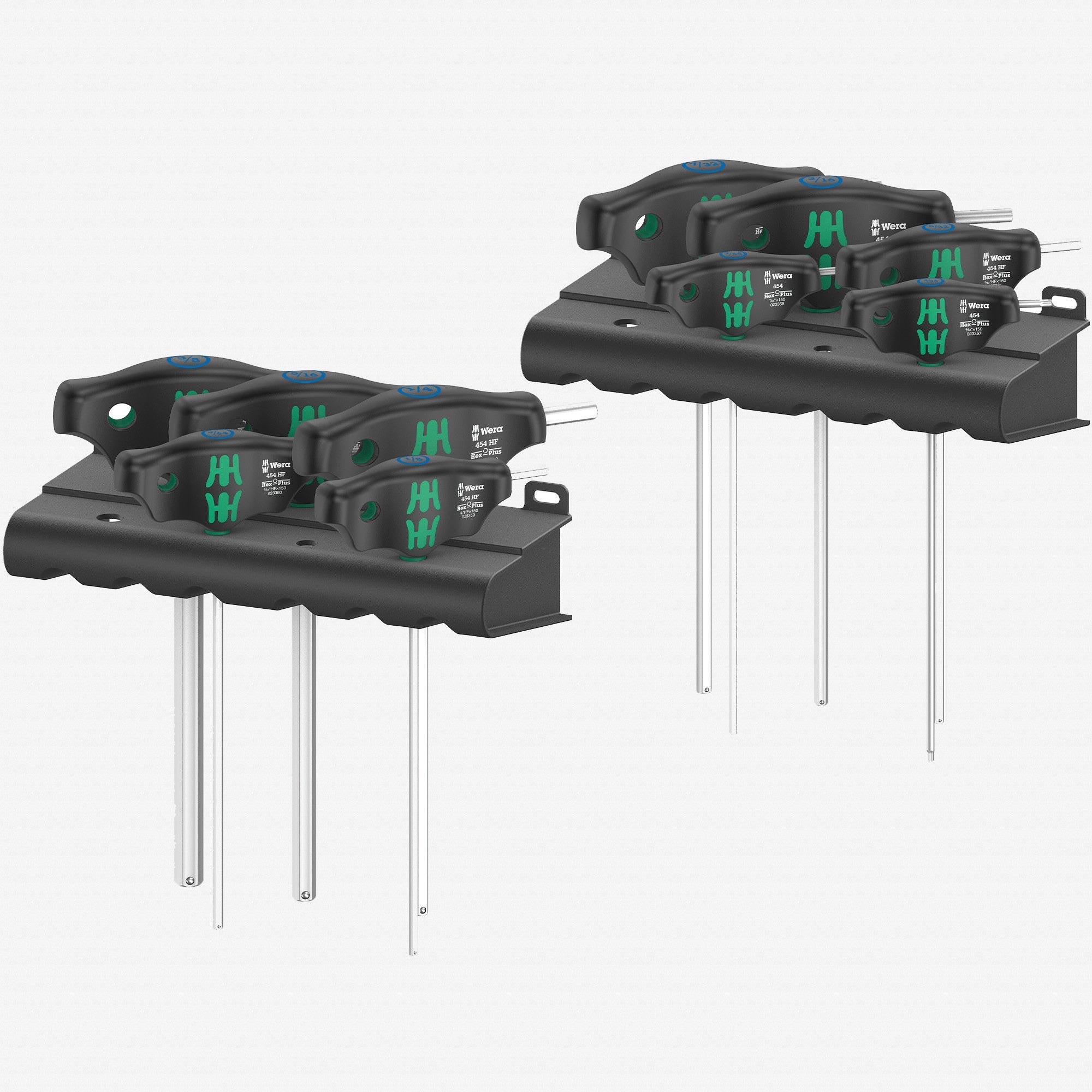 Wera 023451 Inch Hex-Plus T-handle Set with Holding Function, 10 Pieces - WR023451 - KC Tool