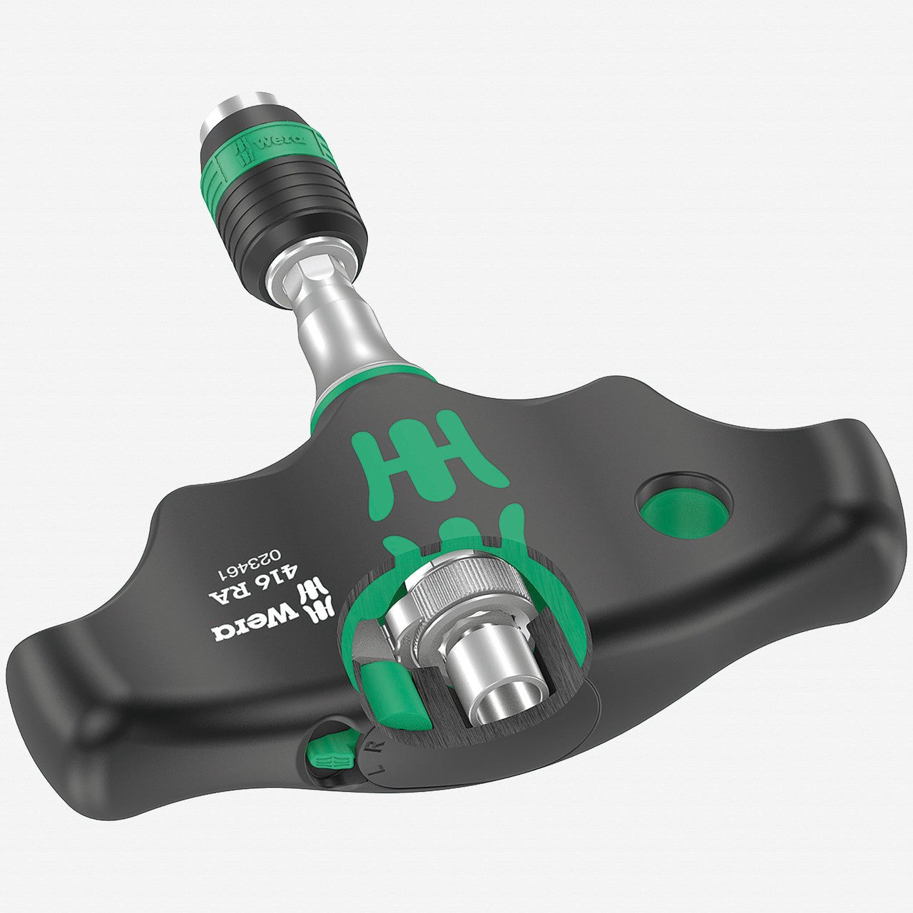 Wera 023461 Rapidaptor 416 RA Ratcheting T - Handle - WR023461 - KC Tool