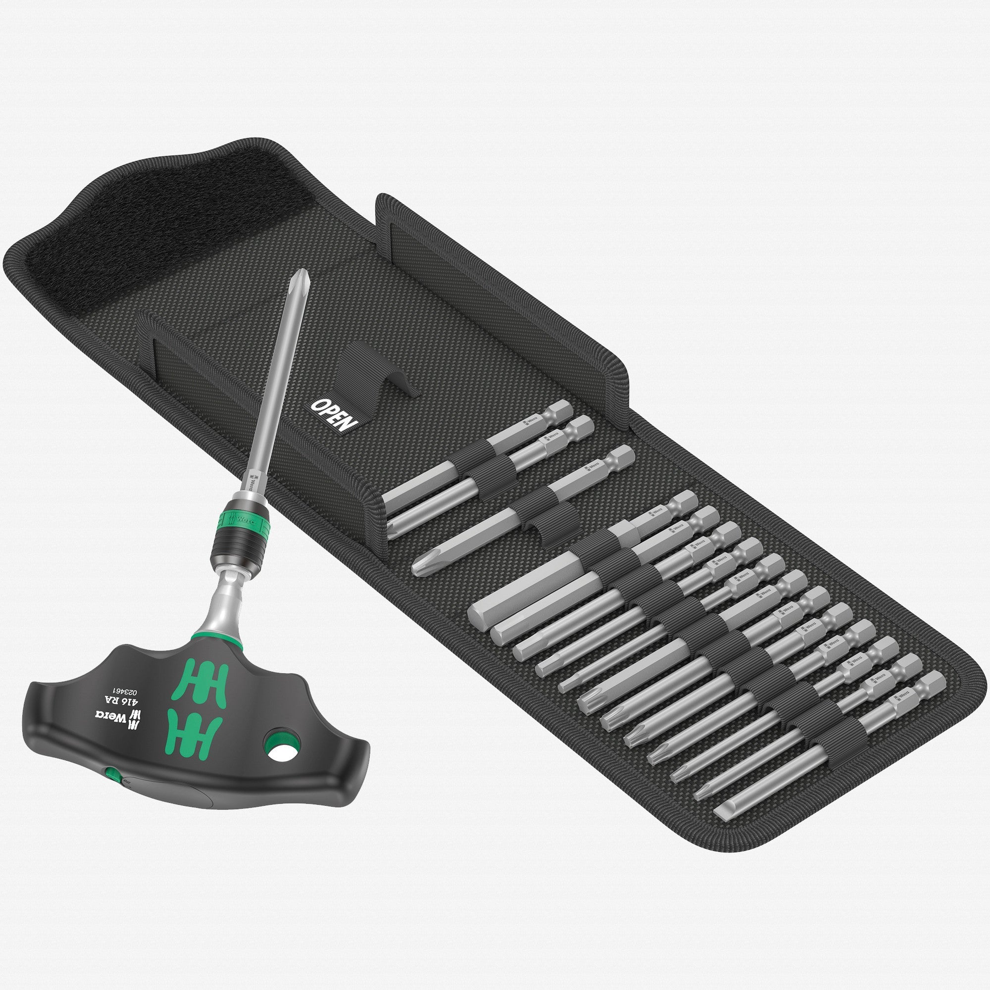 Wera 023471 Kraftform Kompakt 400 RA Set 1, 17 Pieces - WR023471 - KC Tool