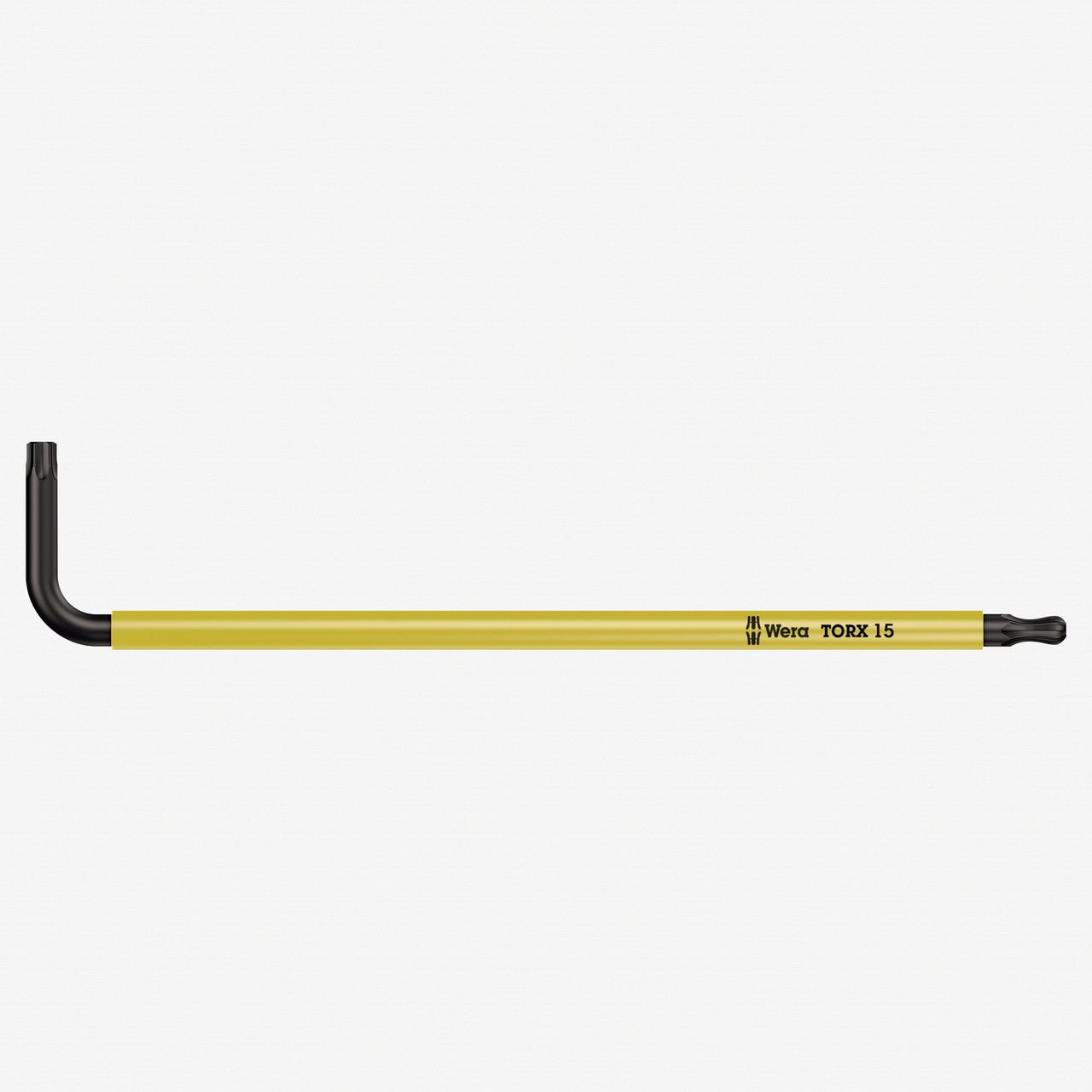 Wera 024353 T15 x 90mm Ball - End Torx + Security Torx L - key (Luminous Yellow) - WR024353 - KC Tool