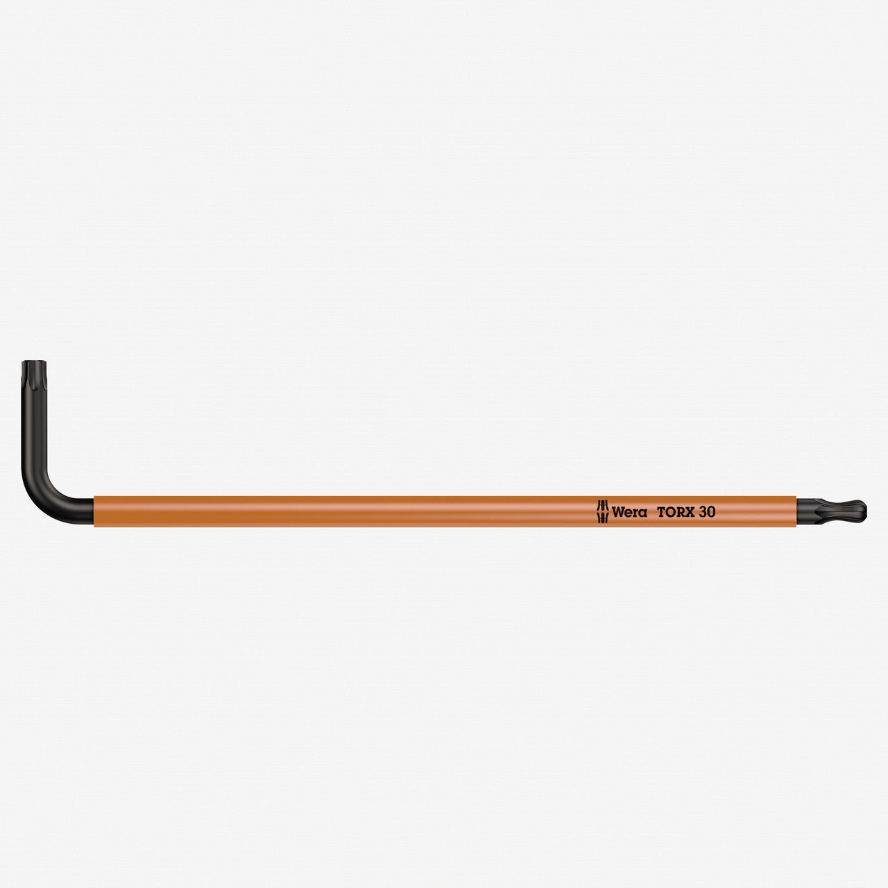 Wera 024357 T30 x 122mm Ball - End Torx + Security Torx L - key (Light Orange) - WR024357 - KC Tool