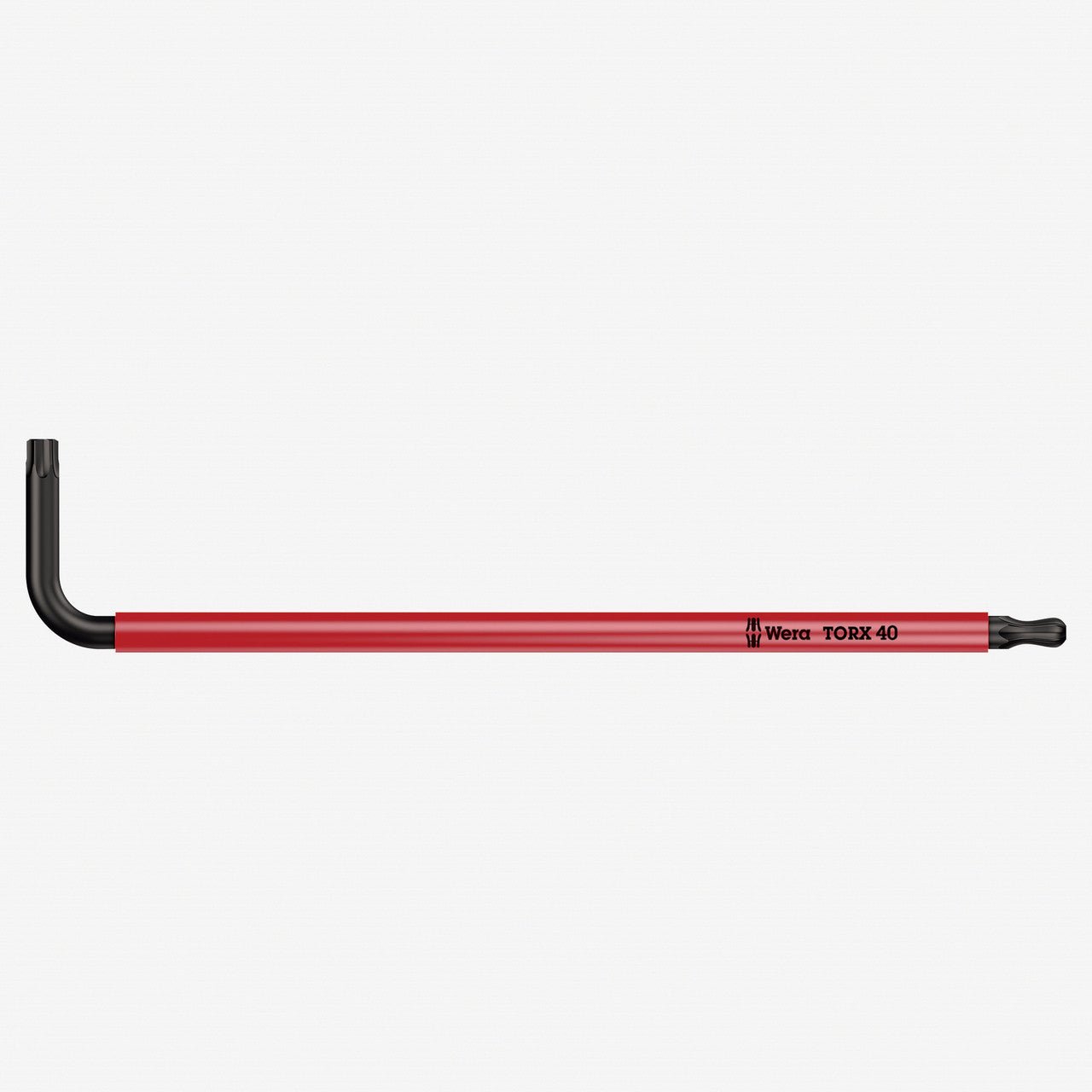 Wera 024358 T40 132mm Ball - End Torx + Security Torx L - key (Red) - WR024358 - KC Tool