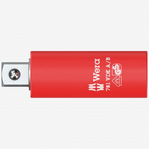 Wera 024690 781 A/B VDE Insulated Adapter, 1/4" Square Socket to 3/8" Square Plug - WR024690 - KC Tool