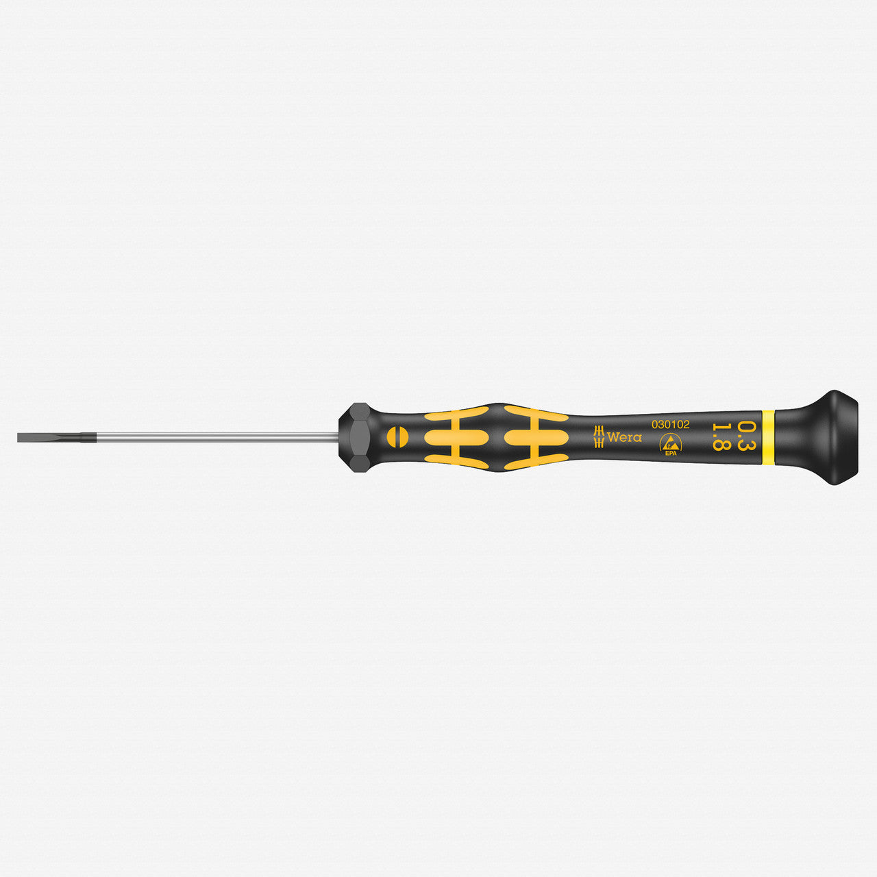 Wera 030102 1.8 x 60mm ESD Safe Slotted Precision Screwdriver - WR030102 - KC Tool