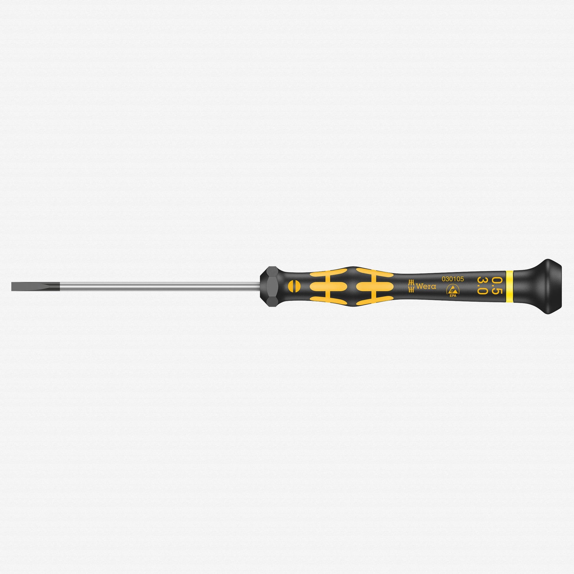 Wera 030105 3 x 80mm ESD Safe Slotted Precision Screwdriver - WR030105 - KC Tool