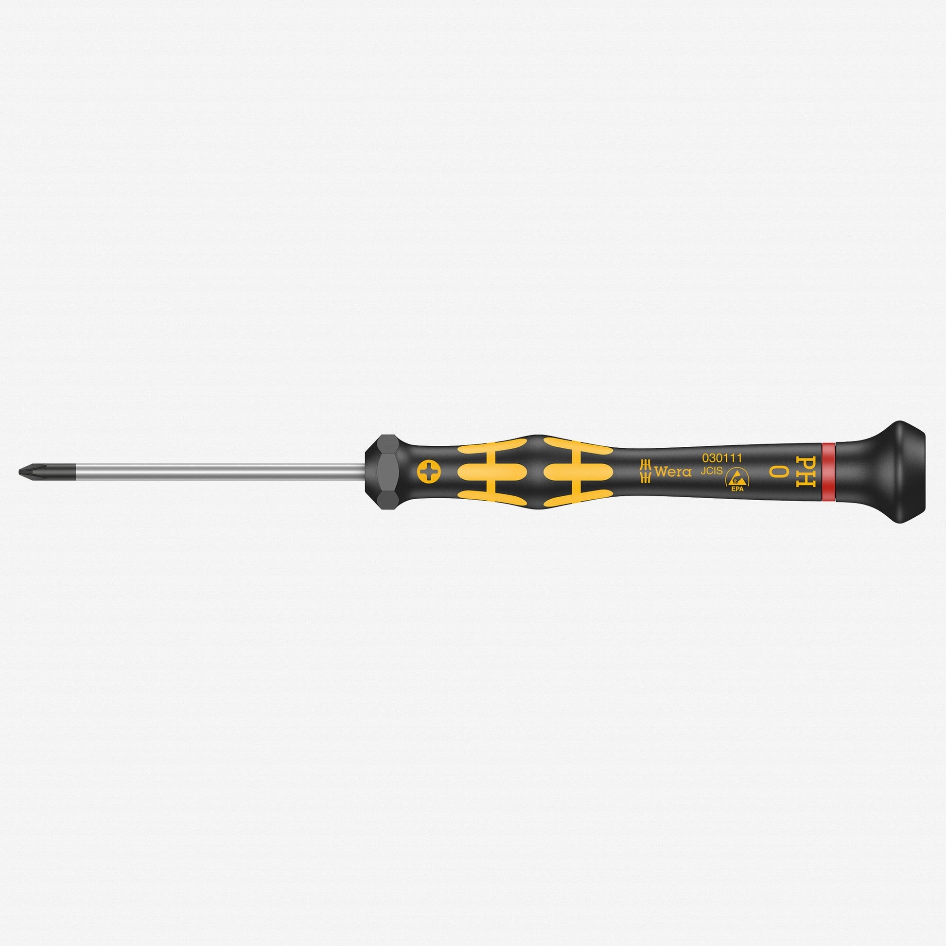 Wera 030111 PH 0 x 60mm ESD Safe Phillips Precision Screwdriver - WR030111 - KC Tool