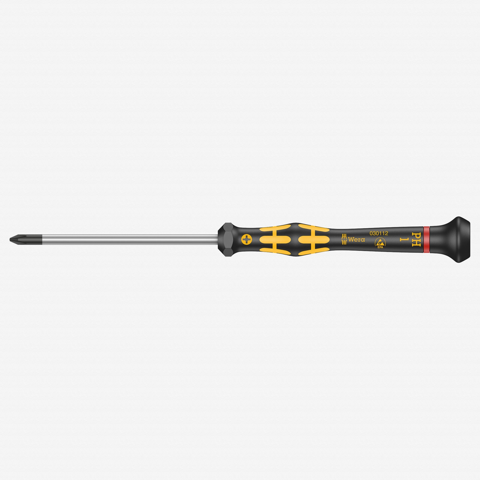 Wera 030112 PH 1 x 80mm ESD Safe Phillips Precision Screwdriver - WR030112 - KC Tool